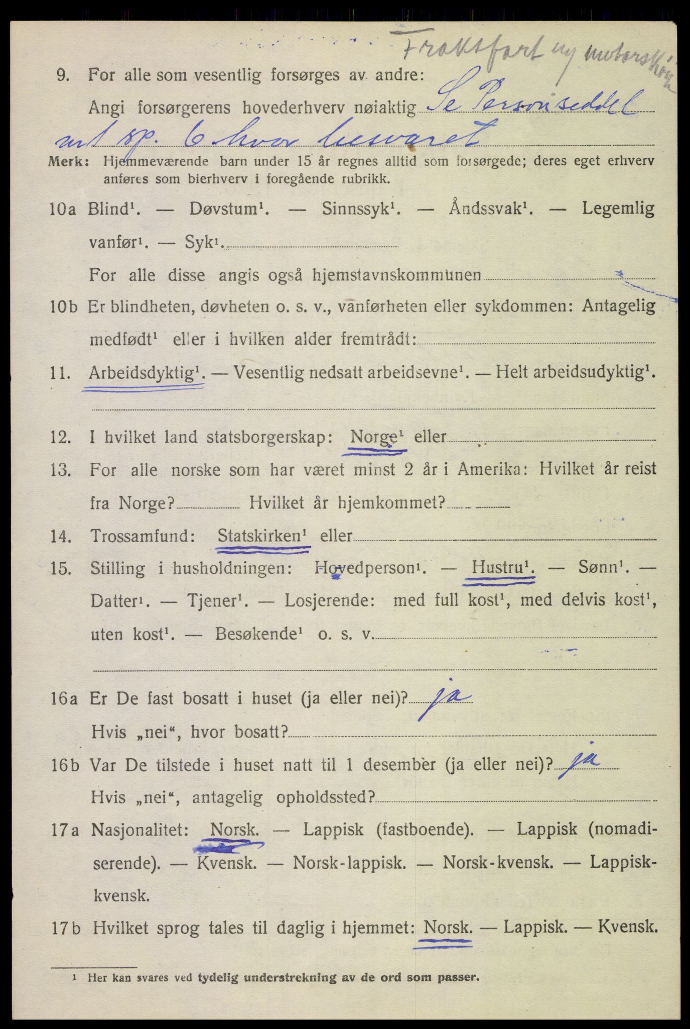 SAT, 1920 census for Beiarn, 1920, p. 1745