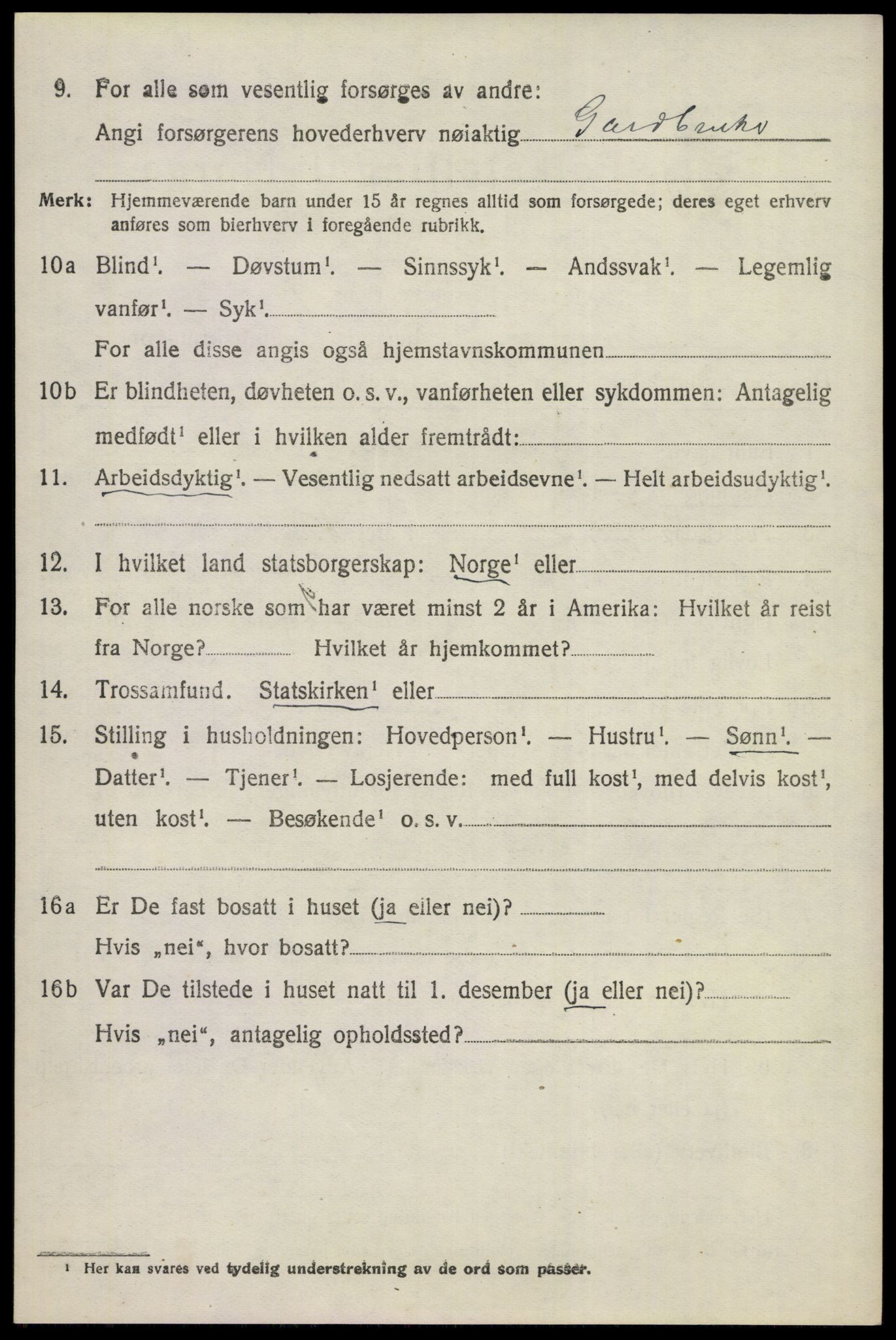 SAKO, 1920 census for Nes (Buskerud), 1920, p. 1615