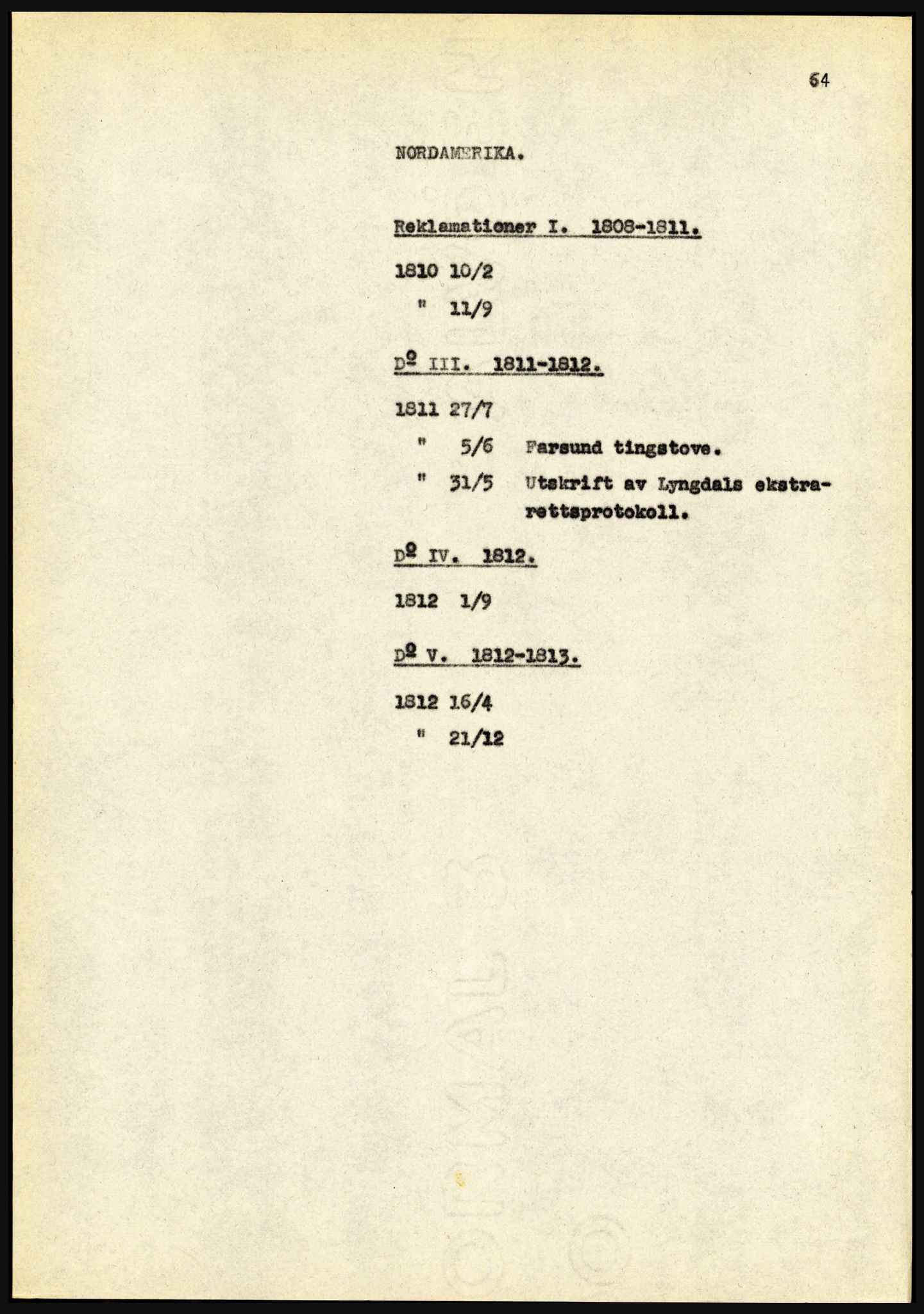 Riksarkivet, Seksjon for eldre arkiv og spesialsamlinger, AV/RA-EA-6797/H/Ha, 1953, p. 64