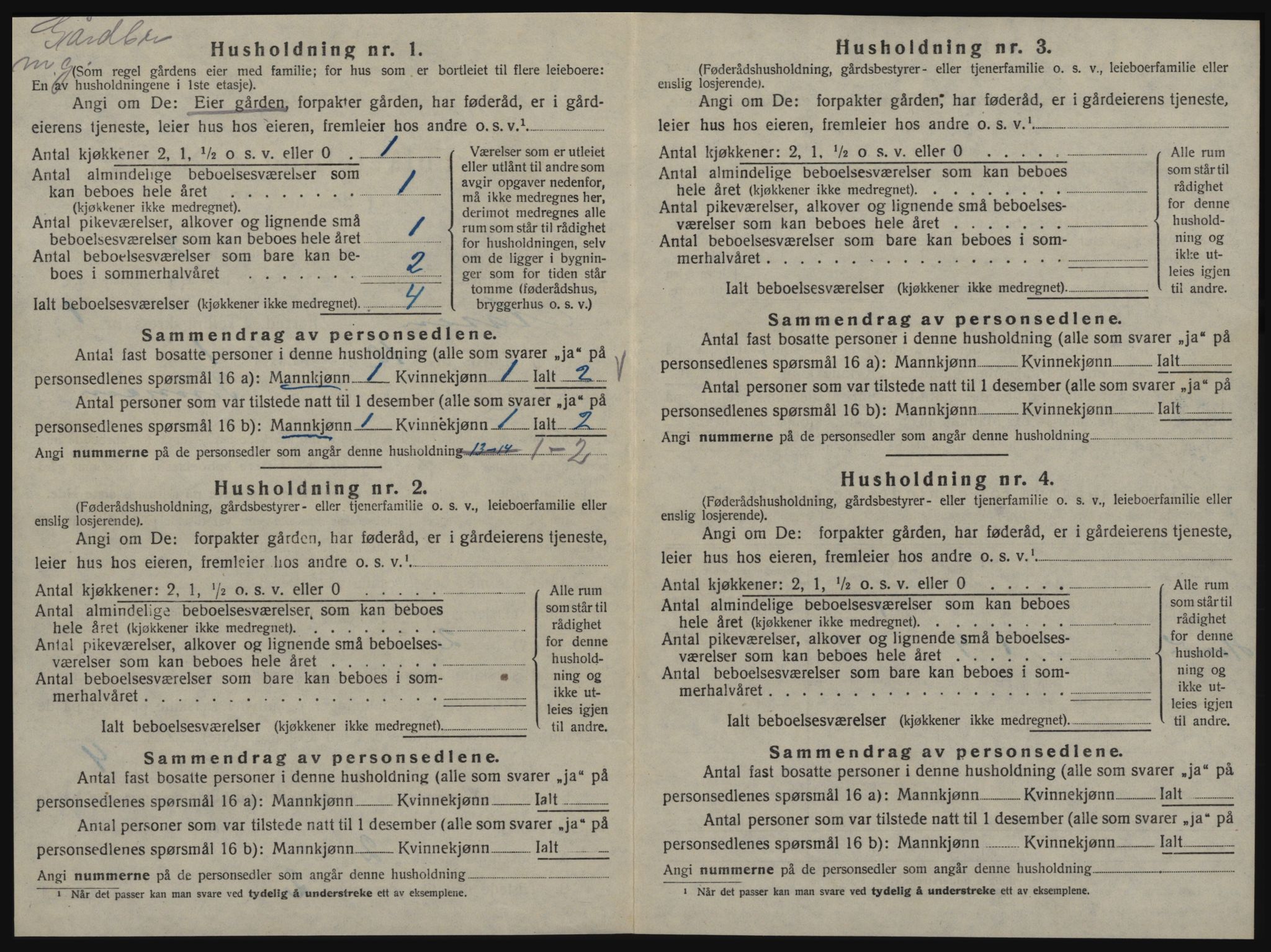 SAT, 1920 census for Åsen, 1920, p. 31