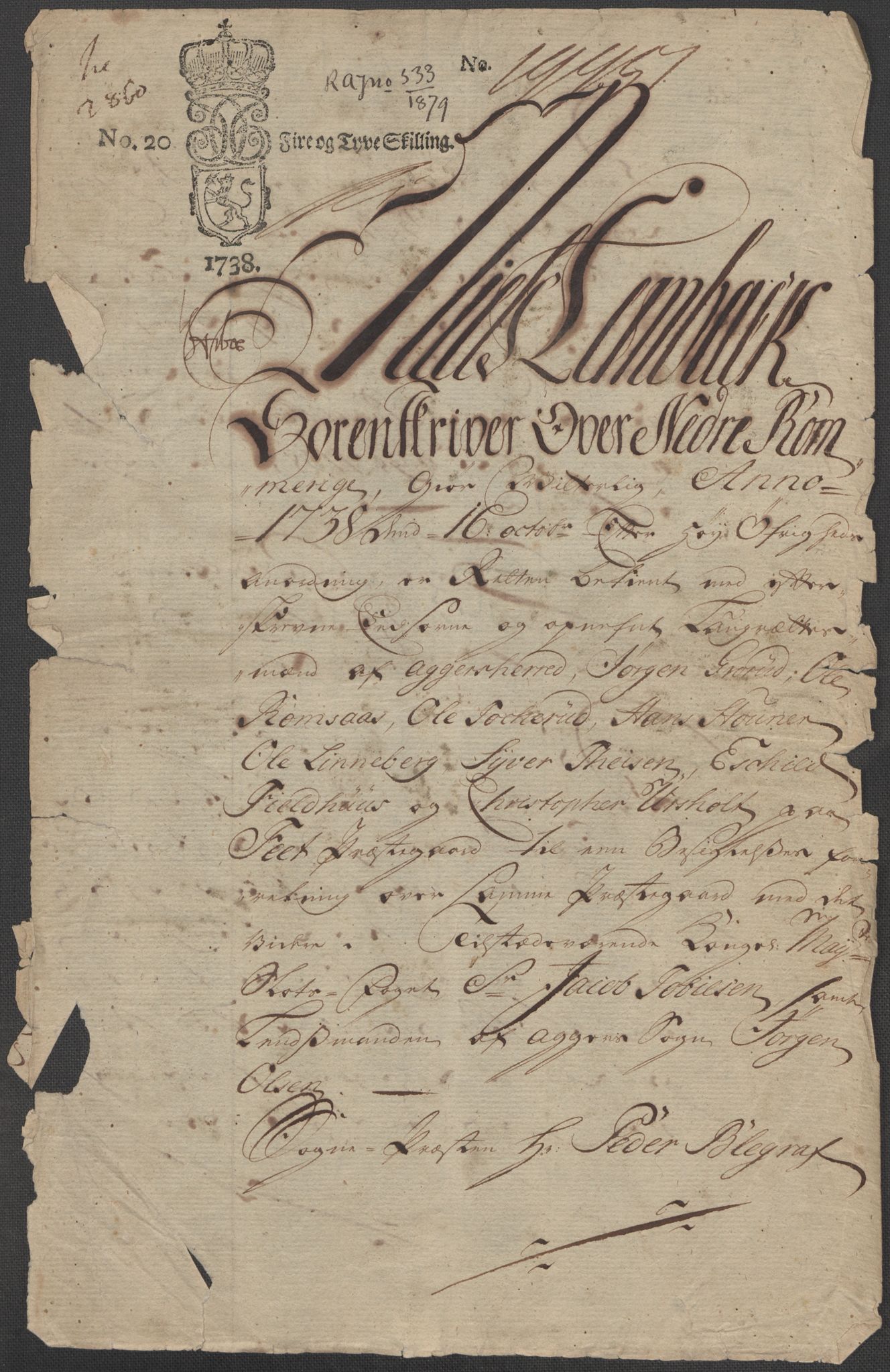 Riksarkivets diplomsamling, AV/RA-EA-5965/F15/L0009: Prestearkiv - Akershus, 1620-1738, p. 176