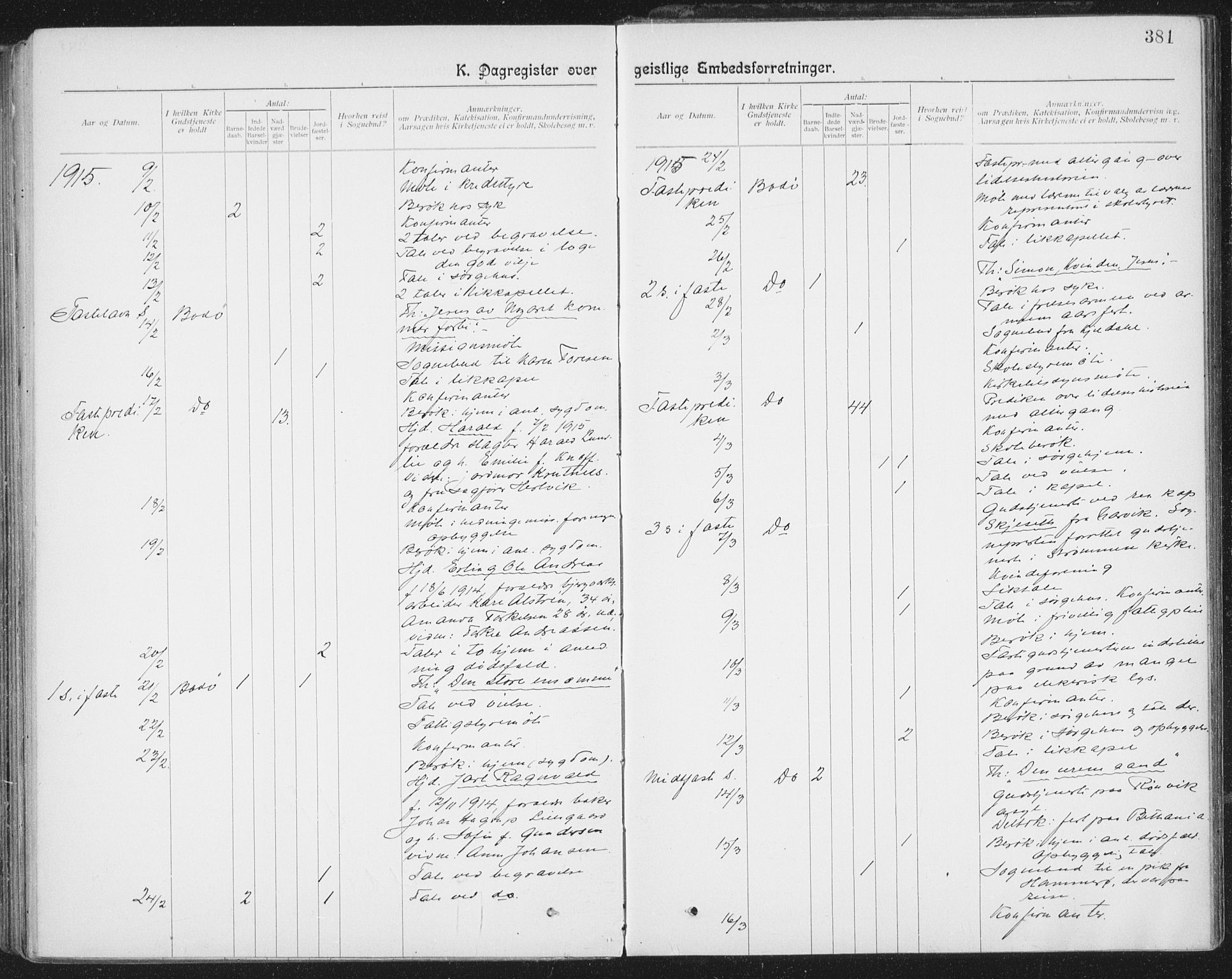 Ministerialprotokoller, klokkerbøker og fødselsregistre - Nordland, AV/SAT-A-1459/801/L0012: Parish register (official) no. 801A12, 1900-1916, p. 381