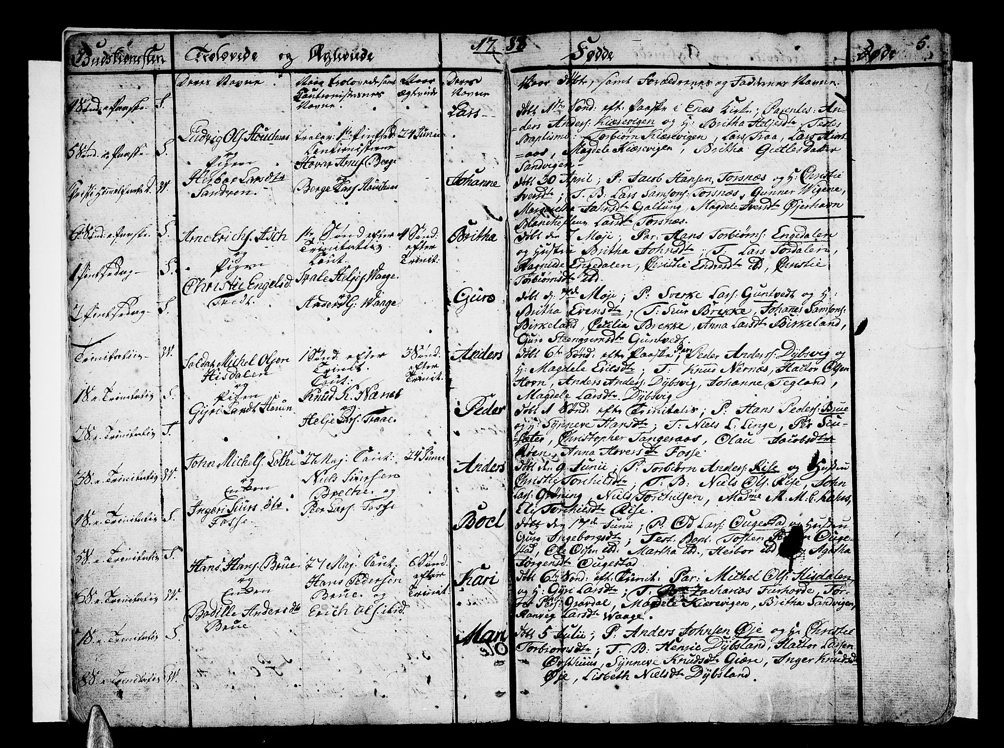 Strandebarm sokneprestembete, AV/SAB-A-78401/H/Haa: Parish register (official) no. A 4, 1788-1817, p. 5