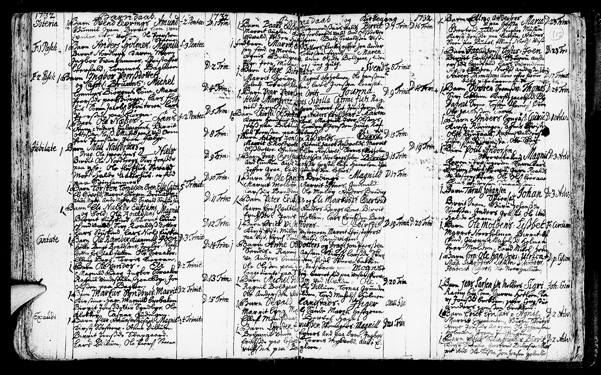Ministerialprotokoller, klokkerbøker og fødselsregistre - Nord-Trøndelag, SAT/A-1458/723/L0230: Parish register (official) no. 723A01, 1705-1747, p. 112