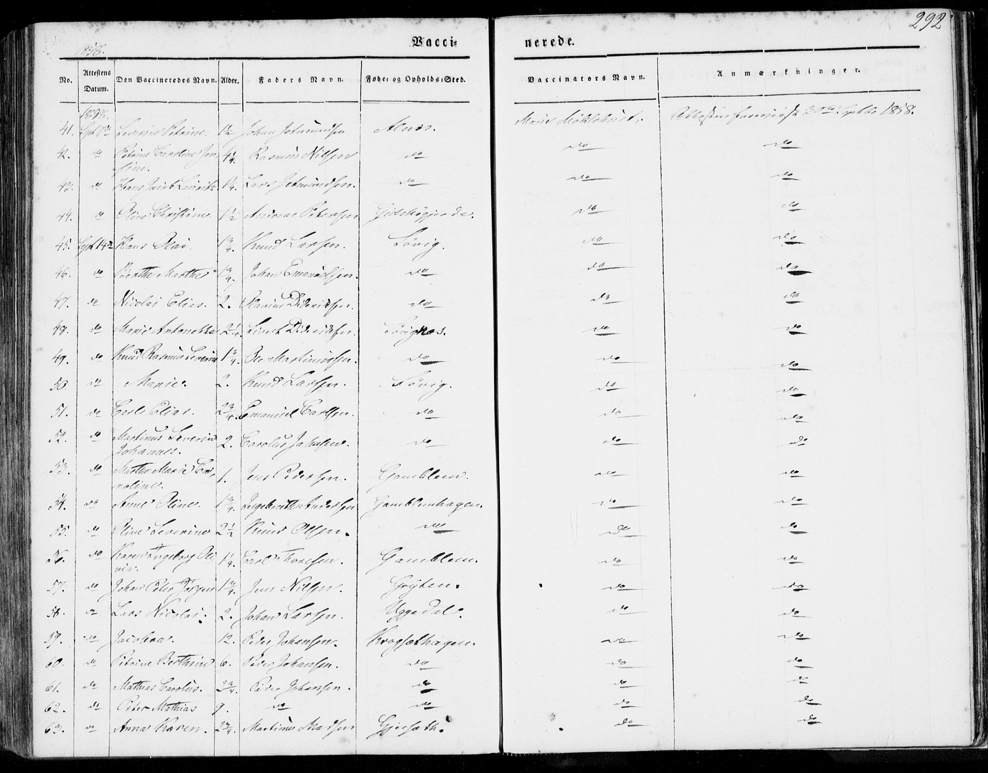 Ministerialprotokoller, klokkerbøker og fødselsregistre - Møre og Romsdal, AV/SAT-A-1454/528/L0396: Parish register (official) no. 528A07, 1839-1847, p. 292