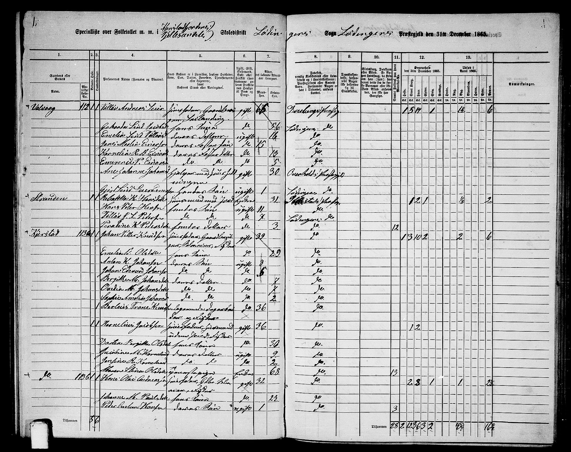 RA, 1865 census for Lødingen, 1865, p. 48