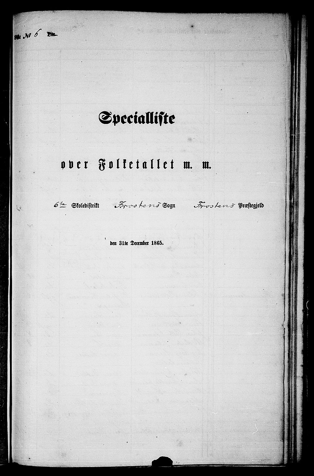 RA, 1865 census for Frosta, 1865, p. 118