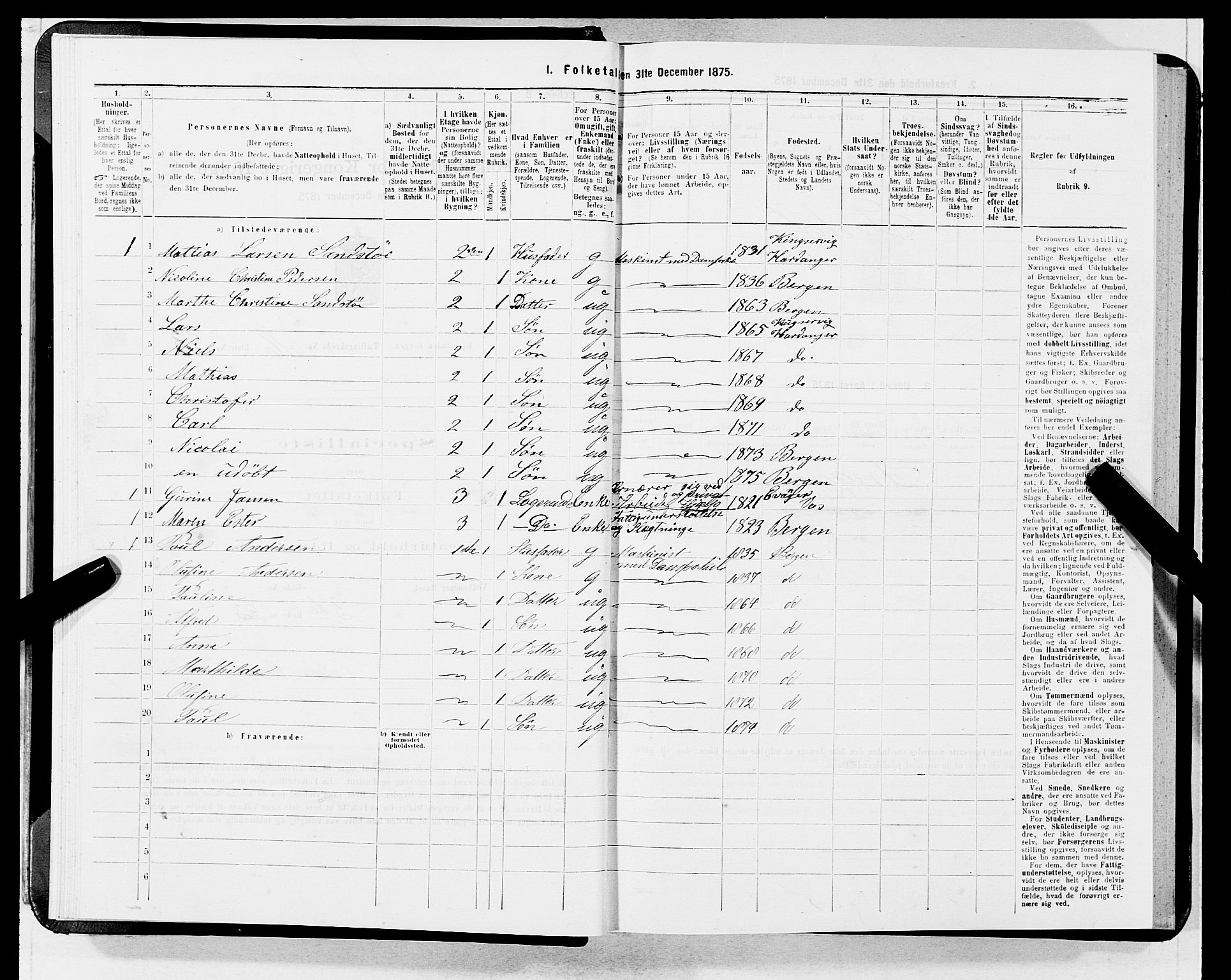 SAB, 1875 census for 1301 Bergen, 1875, p. 844