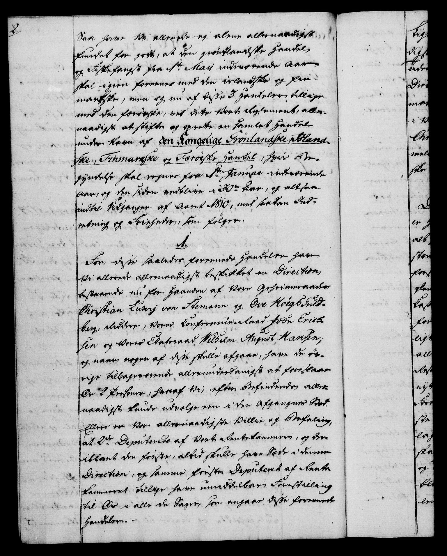 Rentekammeret, Kammerkanselliet, RA/EA-3111/G/Gg/Gga/L0012: Norsk ekspedisjonsprotokoll med register (merket RK 53.12), 1781-1783, p. 2