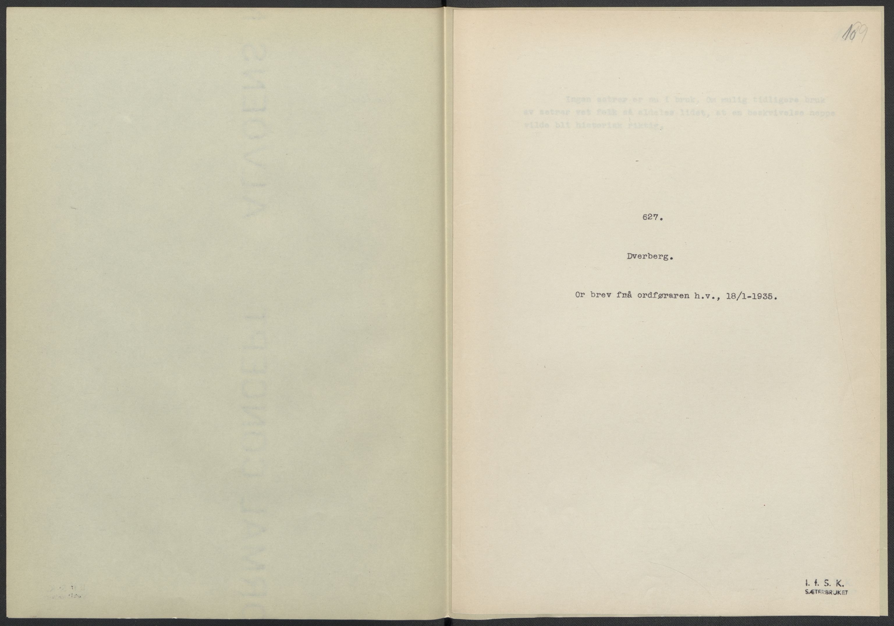 Instituttet for sammenlignende kulturforskning, AV/RA-PA-0424/F/Fc/L0016/0003: Eske B16: / Nordland (perm XLVIII), 1932-1937, p. 109