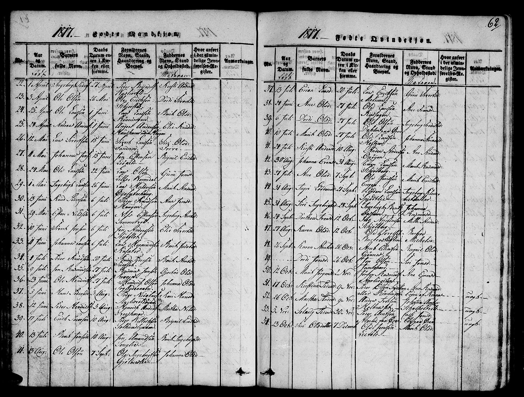 Ministerialprotokoller, klokkerbøker og fødselsregistre - Sør-Trøndelag, SAT/A-1456/668/L0803: Parish register (official) no. 668A03, 1800-1826, p. 62