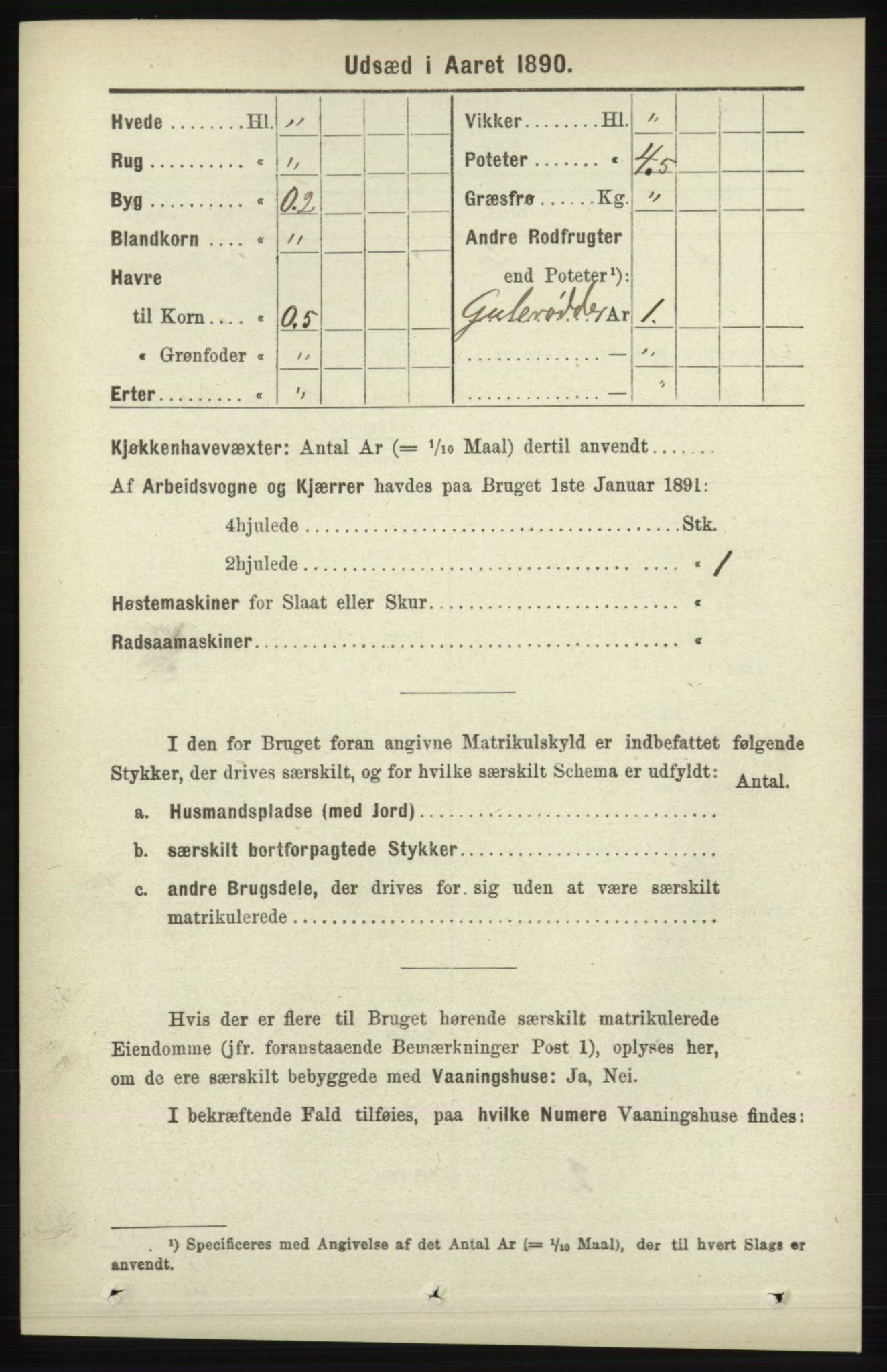 RA, 1891 census for 1041 Vanse, 1891, p. 8978