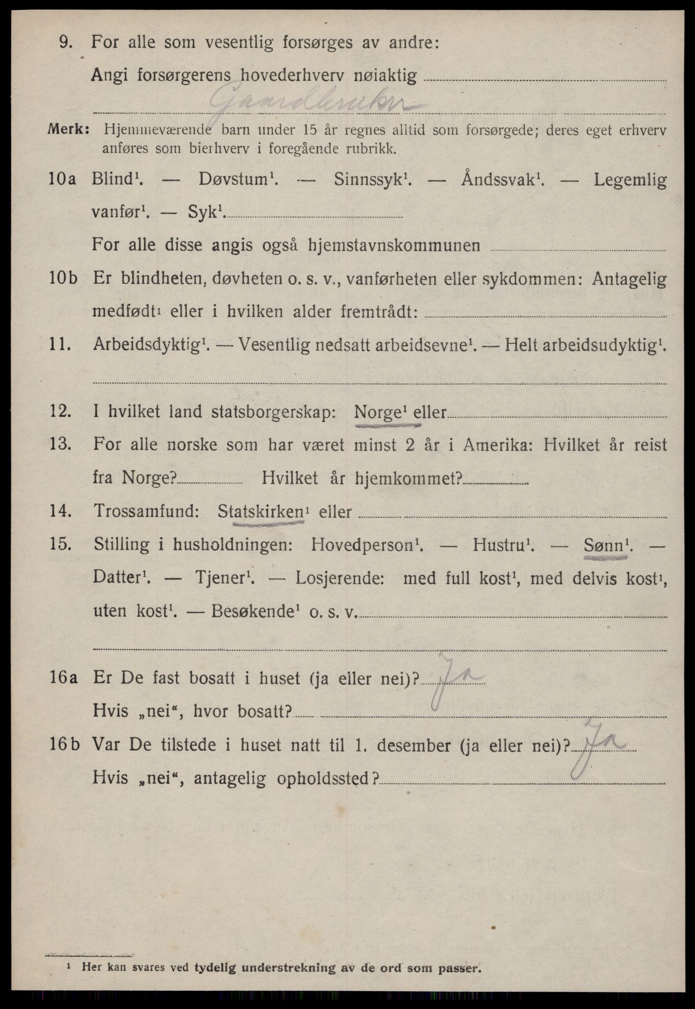 SAT, 1920 census for Edøy, 1920, p. 2023