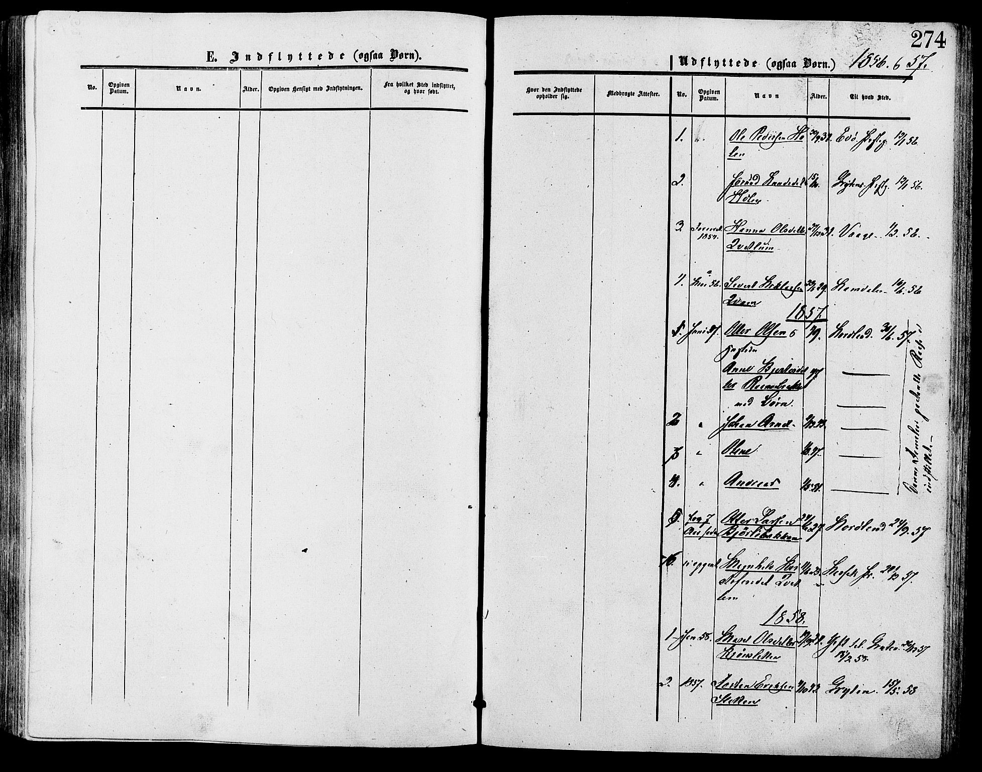 Lesja prestekontor, SAH/PREST-068/H/Ha/Haa/L0009: Parish register (official) no. 9, 1854-1889, p. 274