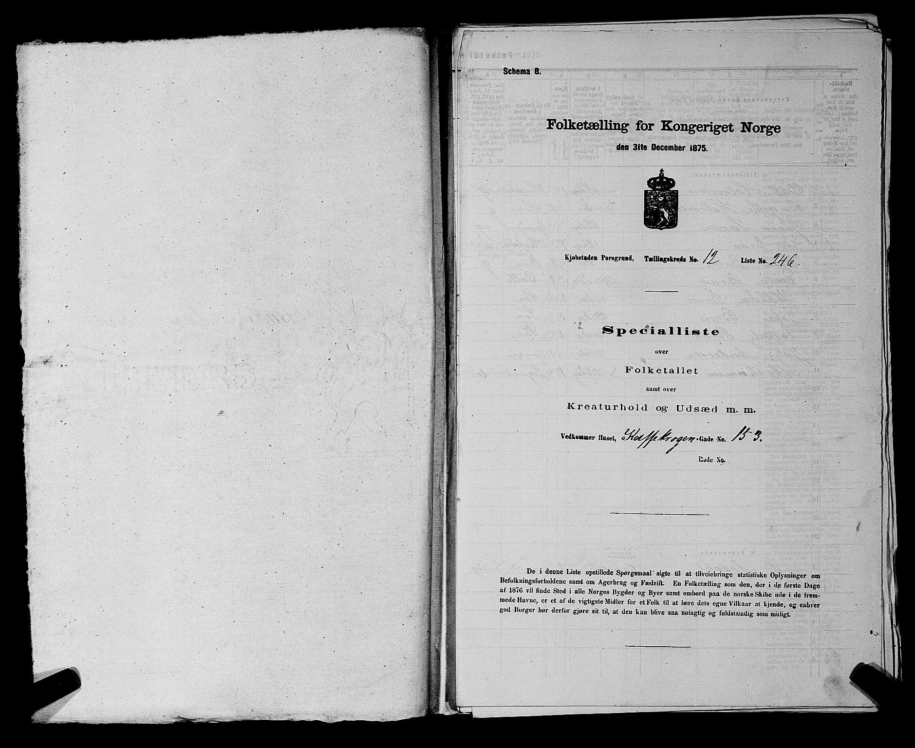 SAKO, 1875 census for 0805P Porsgrunn, 1875, p. 568