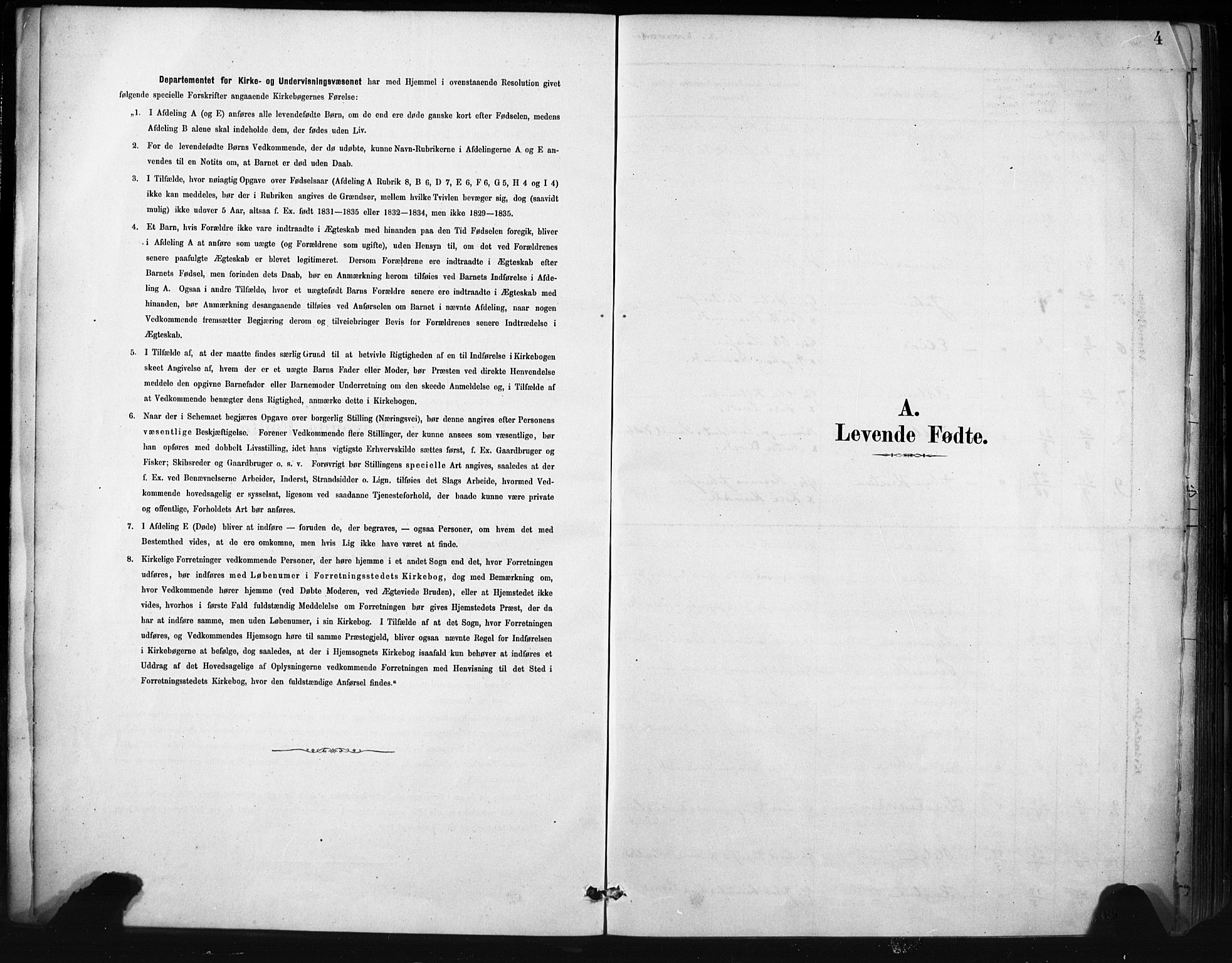 Stryn Sokneprestembete, AV/SAB-A-82501: Parish register (official) no. D 1, 1878-1907, p. 4