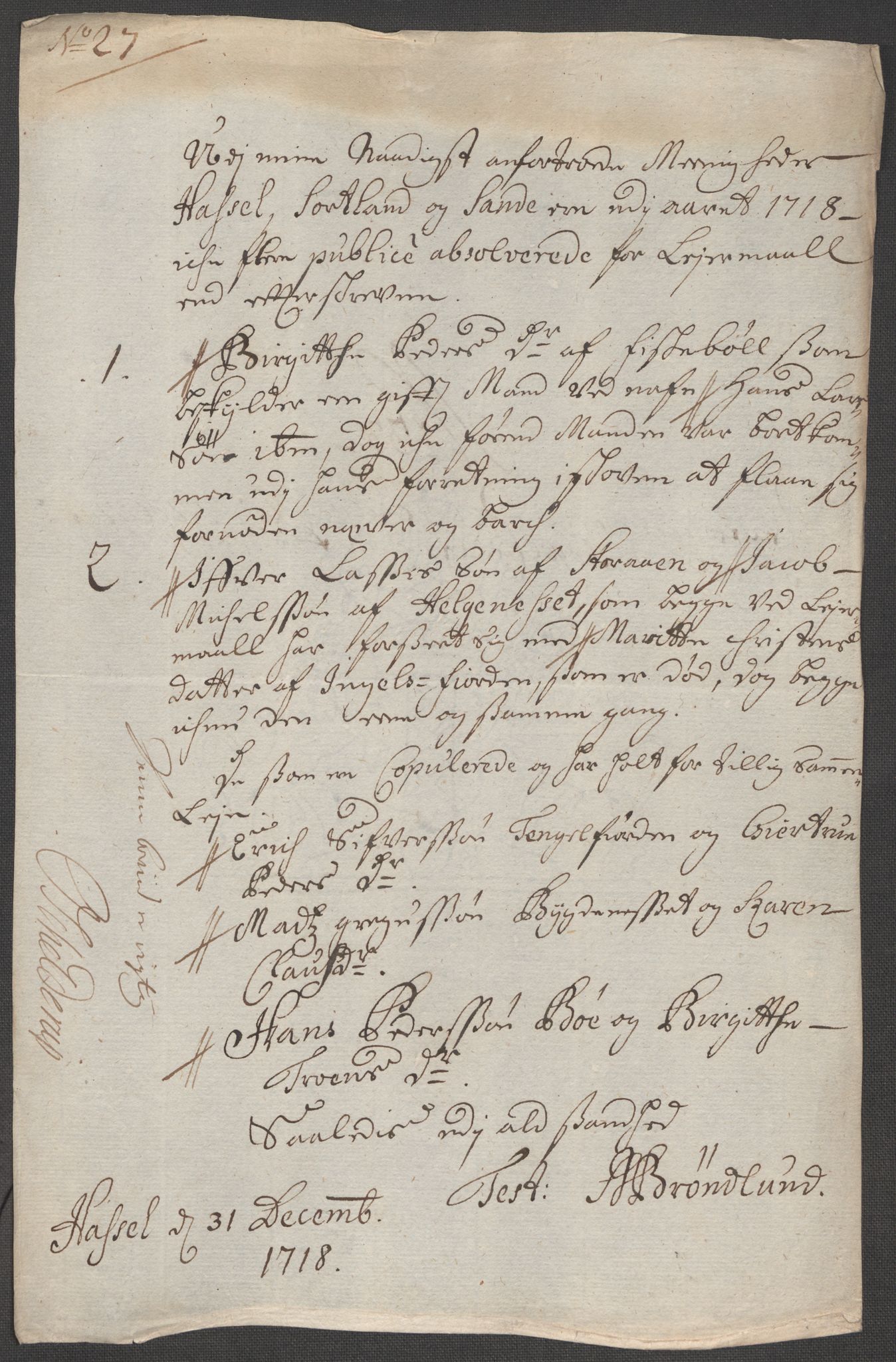 Rentekammeret inntil 1814, Reviderte regnskaper, Fogderegnskap, AV/RA-EA-4092/R67/L4684: Fogderegnskap Vesterålen, Andenes og Lofoten, 1718, p. 272