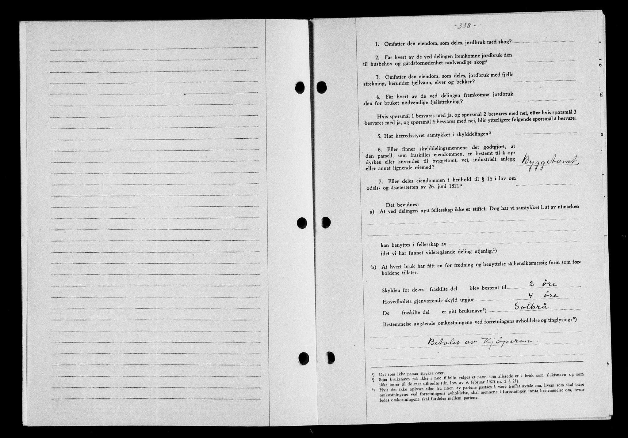 Gauldal sorenskriveri, SAT/A-0014/1/2/2C/L0058: Mortgage book no. 63, 1944-1945, Diary no: : 1098/1944