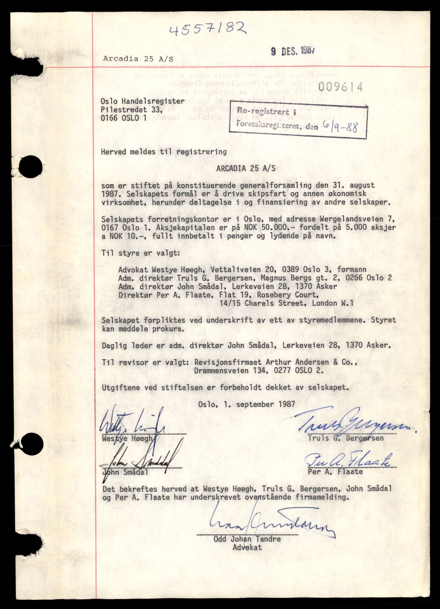 Oslo byfogd, Handelsregisteret, AV/SAT-A-10867/G/Gb/Gba/L0049: Aksjeselskap, Arc-Arv, 1944-1990