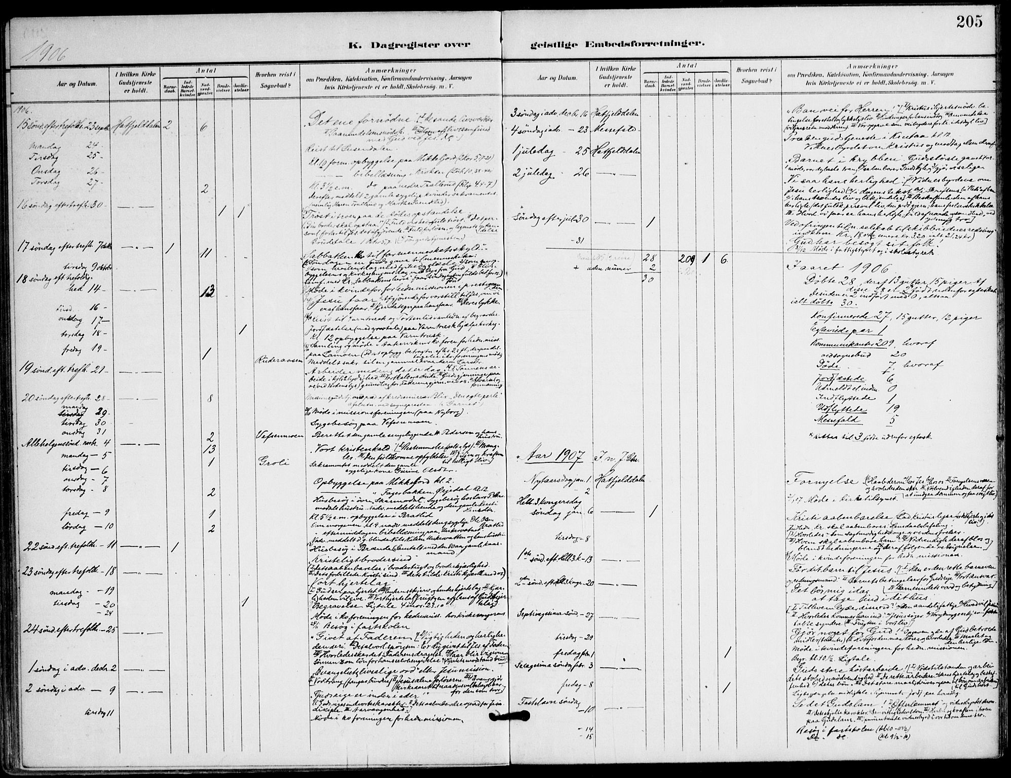 Ministerialprotokoller, klokkerbøker og fødselsregistre - Nordland, AV/SAT-A-1459/823/L0326: Parish register (official) no. 823A03, 1899-1919, p. 205