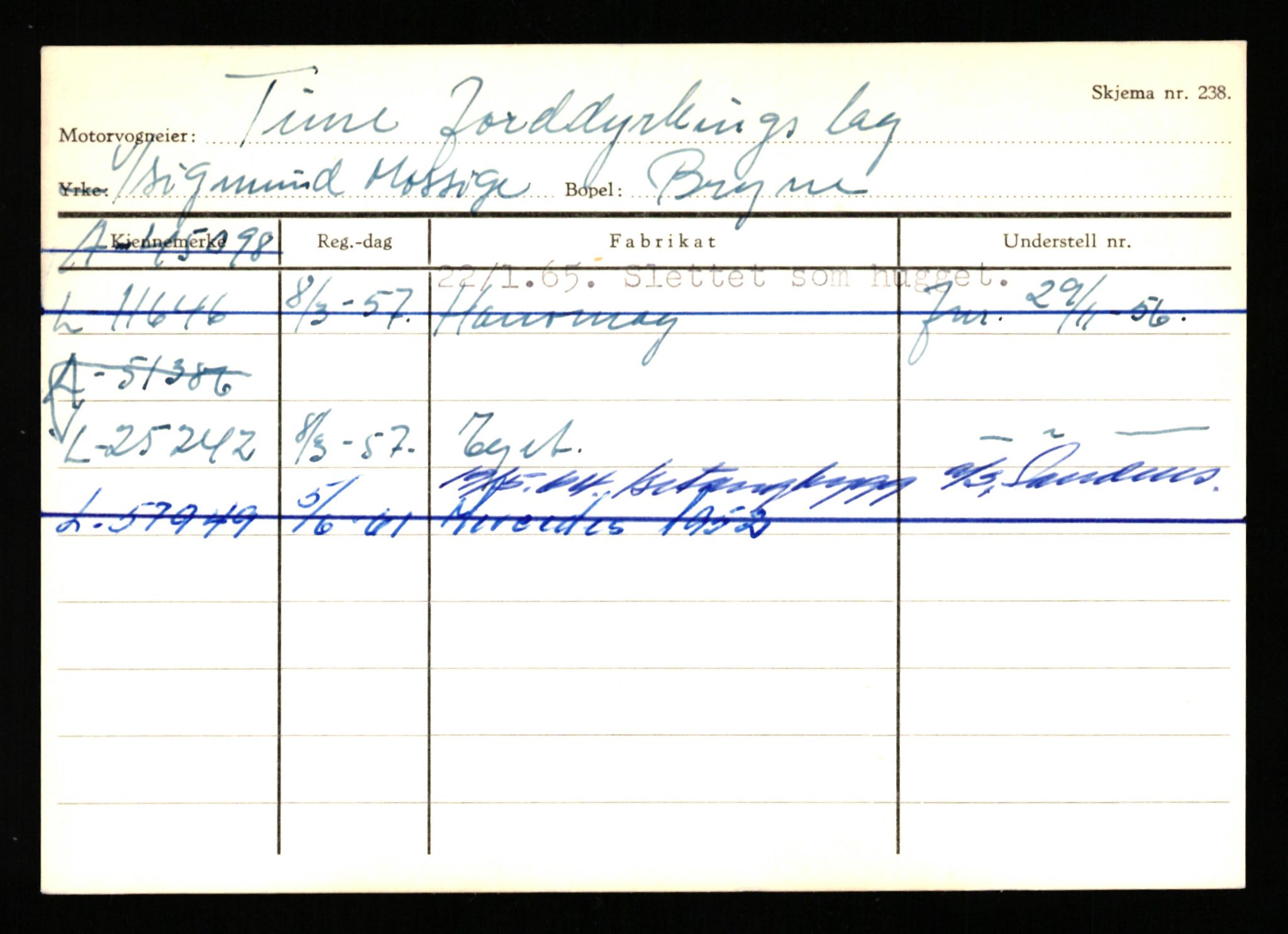 Stavanger trafikkstasjon, SAST/A-101942/0/H/L0038: Sørbø - Tjeltveit, 1930-1971, p. 2527