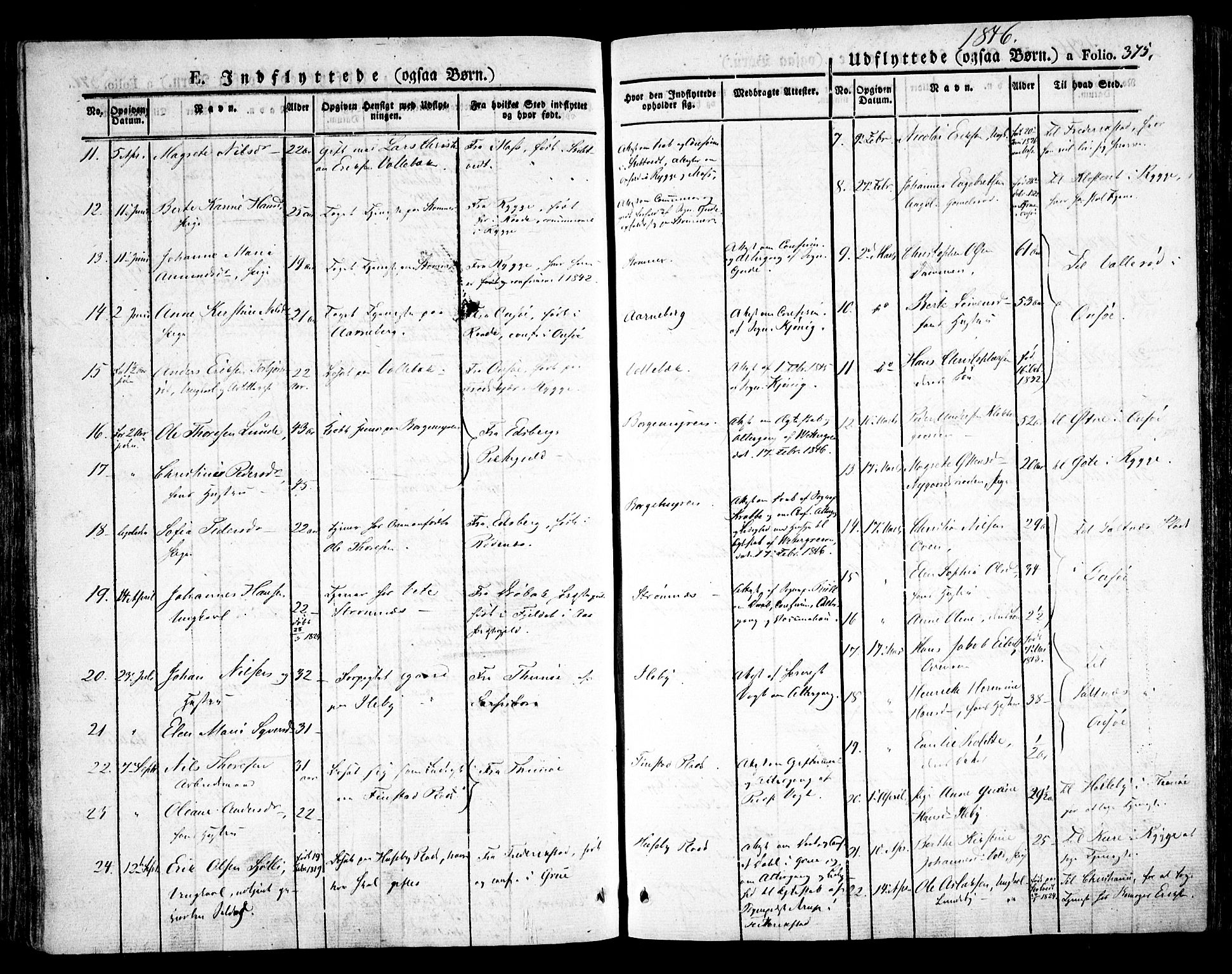 Råde prestekontor kirkebøker, AV/SAO-A-2009/F/Fa/L0005: Parish register (official) no. 5, 1830-1853, p. 375