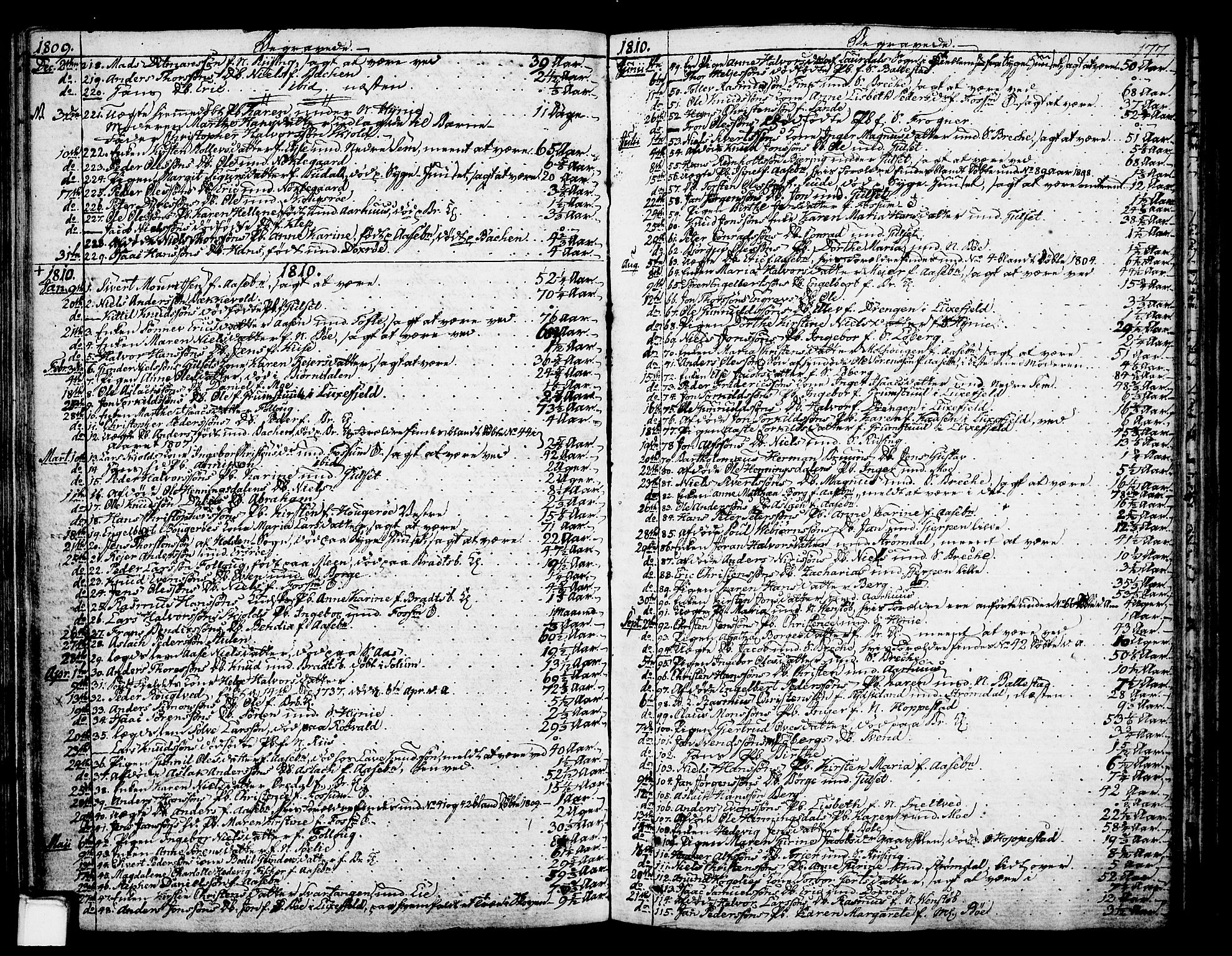 Gjerpen kirkebøker, SAKO/A-265/F/Fa/L0003: Parish register (official) no. I 3, 1796-1814, p. 177