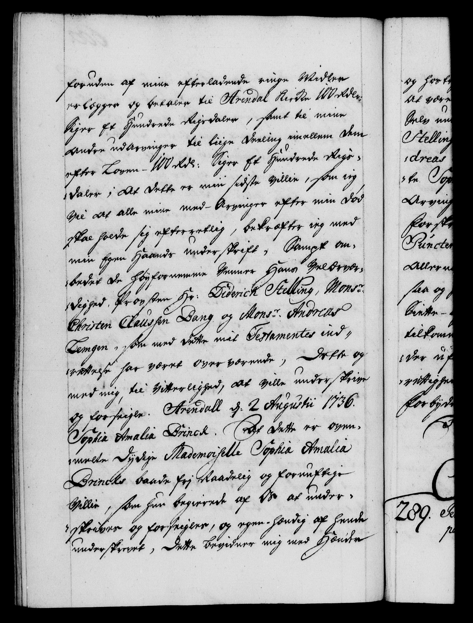 Danske Kanselli 1572-1799, AV/RA-EA-3023/F/Fc/Fca/Fcaa/L0029: Norske registre, 1735-1736, p. 600b