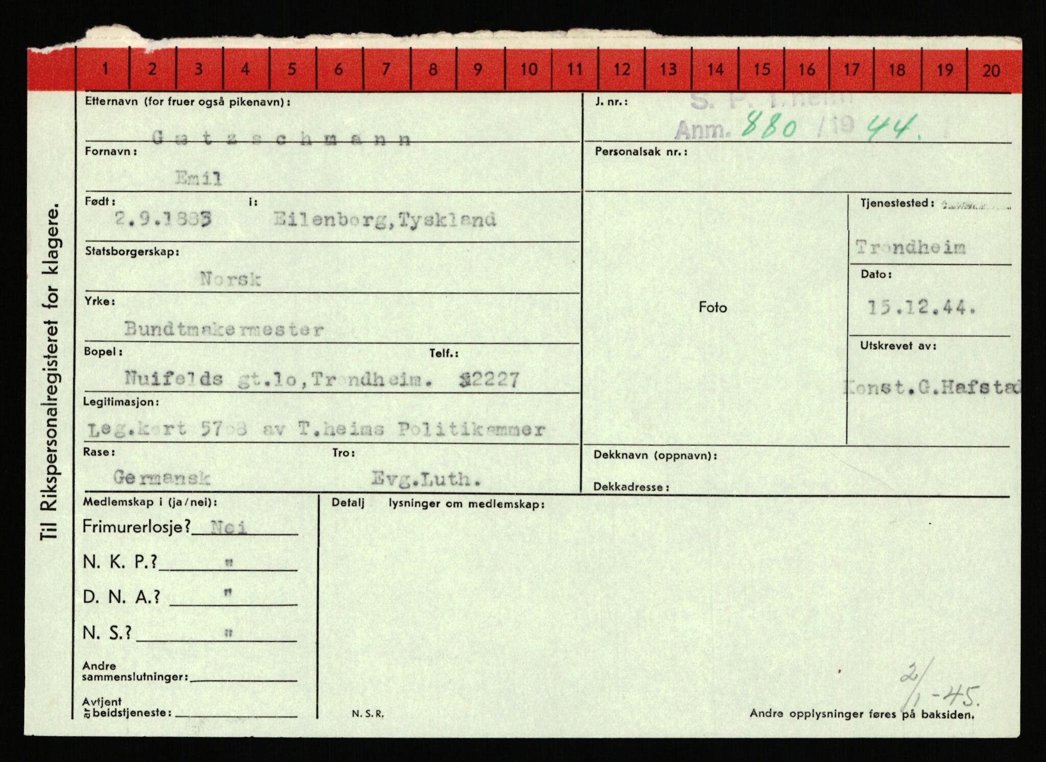 Statspolitiet - Hovedkontoret / Osloavdelingen, AV/RA-S-1329/C/Ca/L0005: Furali - Hamula, 1943-1945, p. 3402