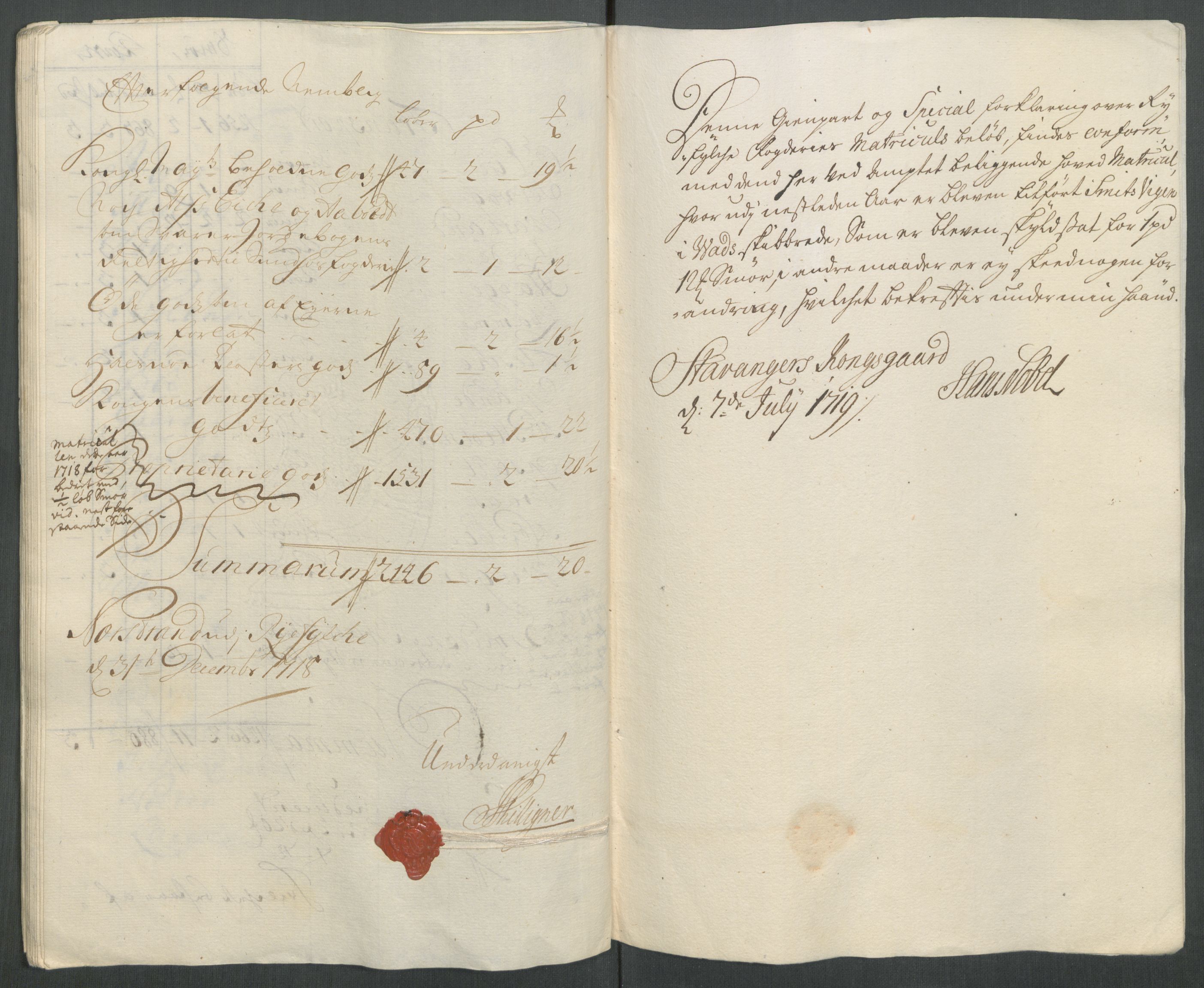 Rentekammeret inntil 1814, Reviderte regnskaper, Fogderegnskap, AV/RA-EA-4092/R47/L2871: Fogderegnskap Ryfylke, 1718, p. 63