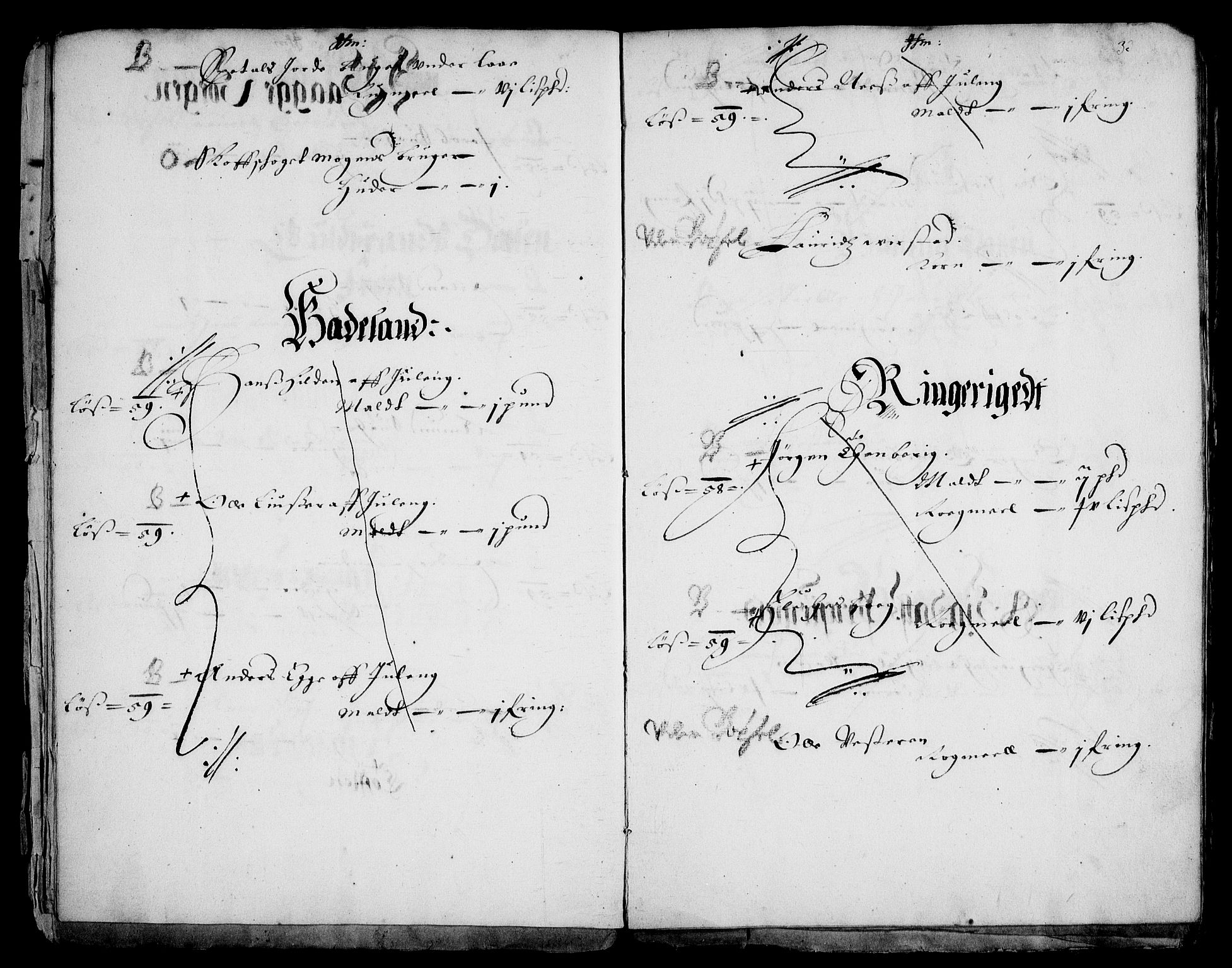 Rentekammeret inntil 1814, Realistisk ordnet avdeling, AV/RA-EA-4070/Fc/Fca/L0001/0003: [Ca I]  Akershus stift / Kristiania kapitels jordebok, 1662, p. 32-33