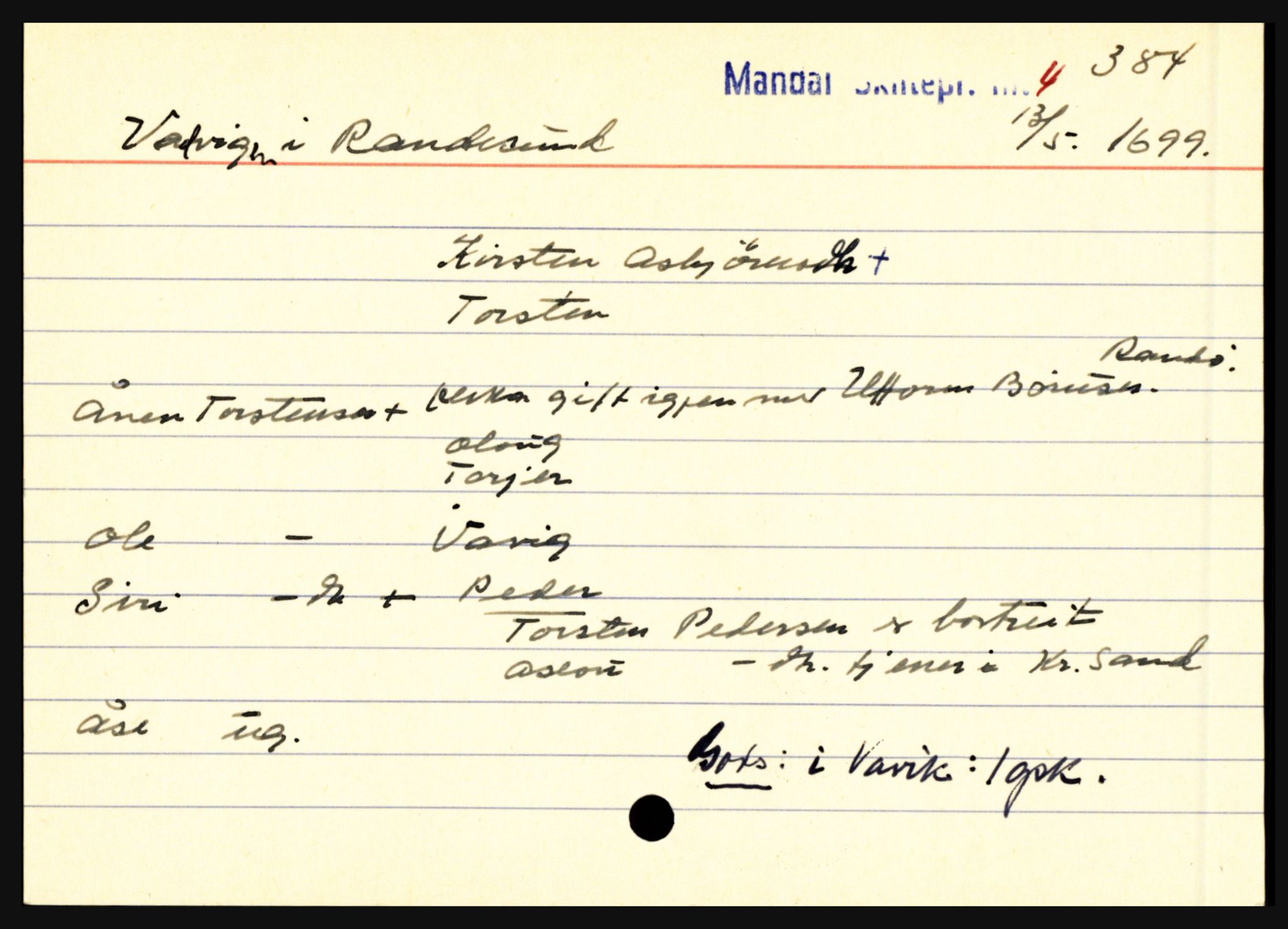 Mandal sorenskriveri, AV/SAK-1221-0005/001/H, p. 25492