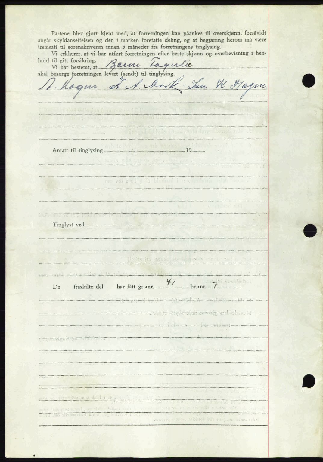 Romsdal sorenskriveri, AV/SAT-A-4149/1/2/2C: Mortgage book no. A14, 1943-1943, Diary no: : 1639/1943