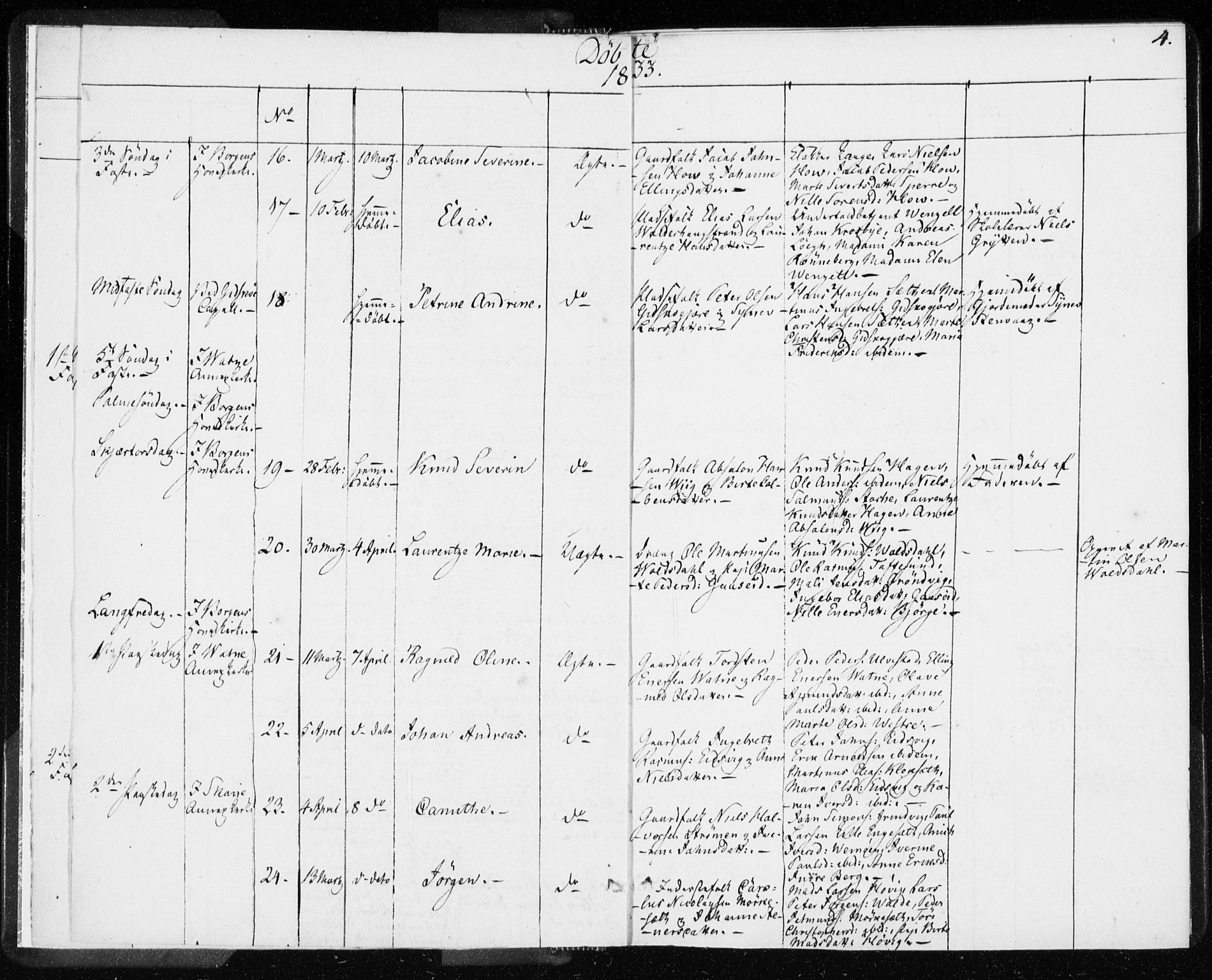 Ministerialprotokoller, klokkerbøker og fødselsregistre - Møre og Romsdal, AV/SAT-A-1454/528/L0414: Curate's parish register no. 528B02, 1833-1844, p. 4