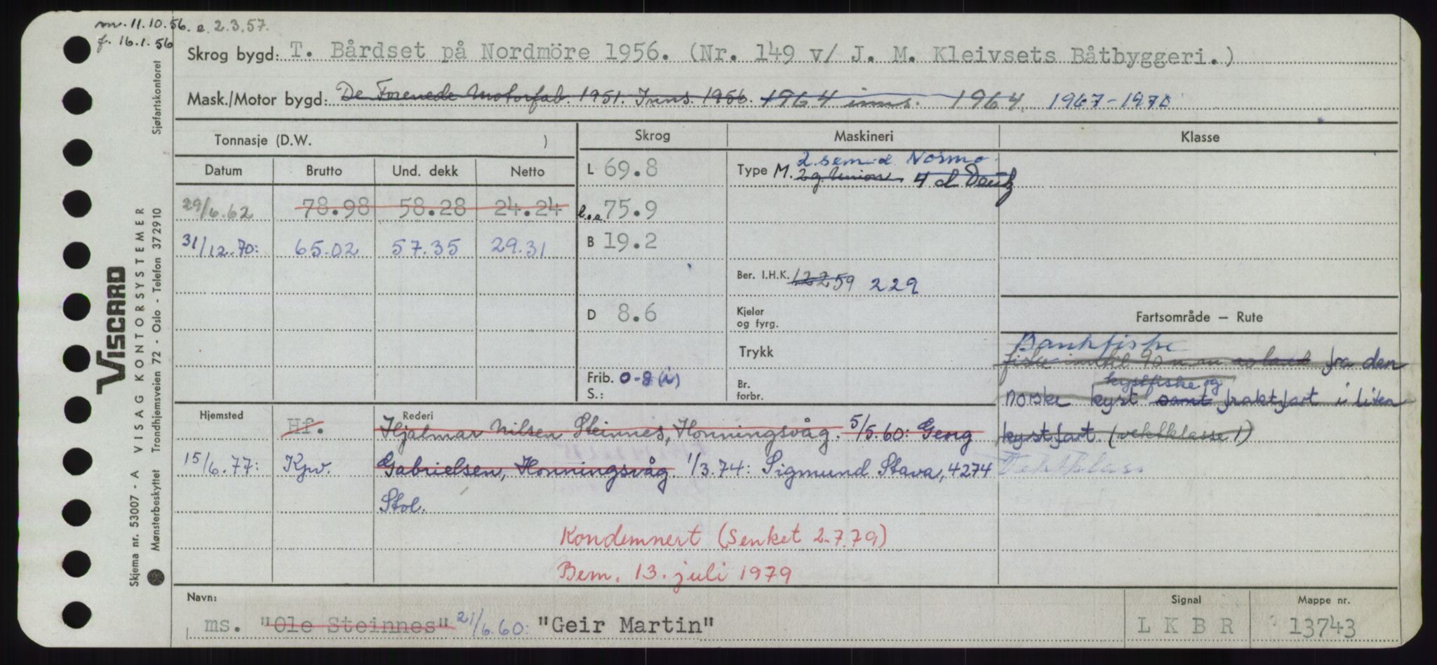 Sjøfartsdirektoratet med forløpere, Skipsmålingen, RA/S-1627/H/Hd/L0012: Fartøy, G-Glø, p. 177