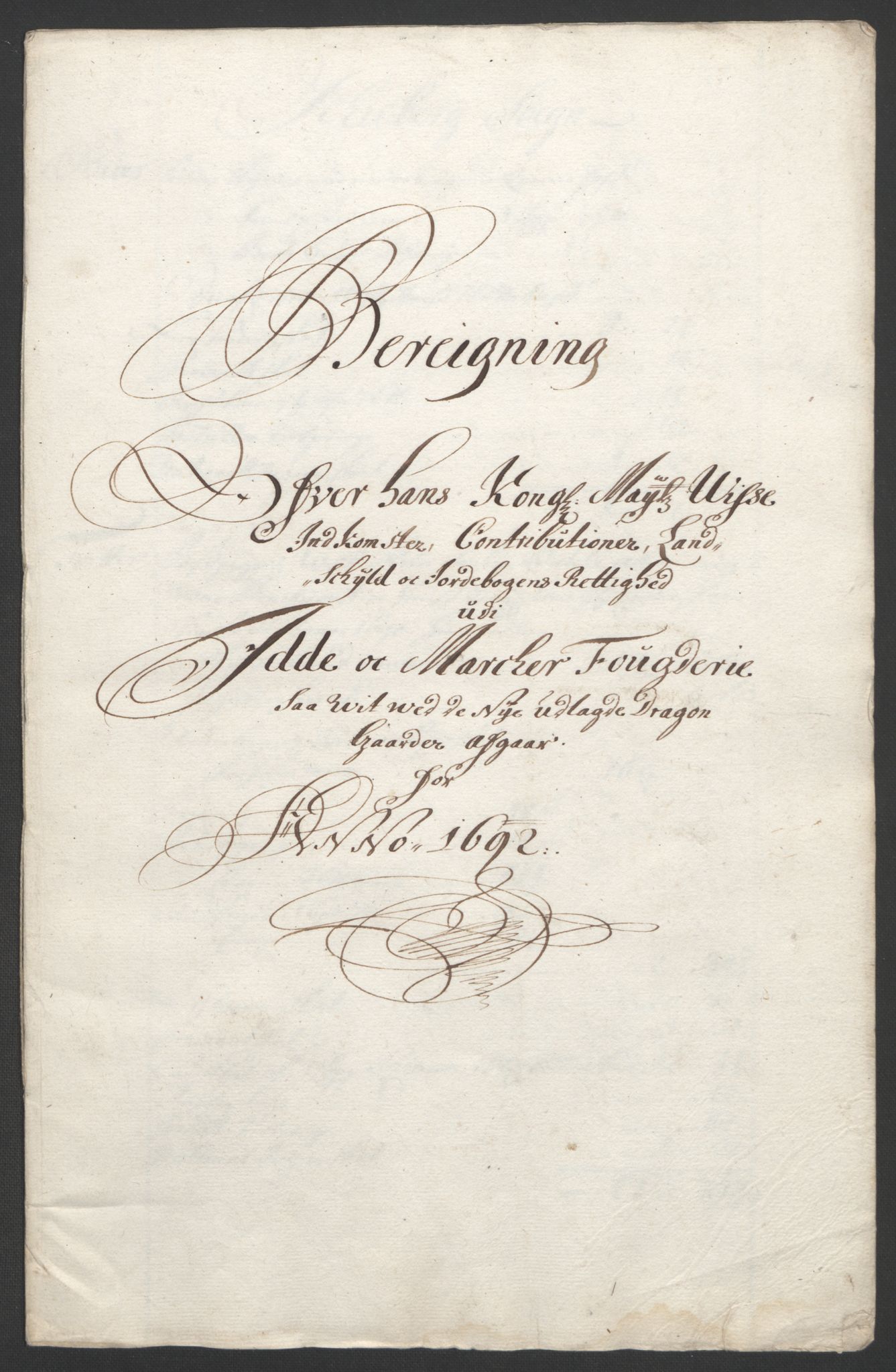 Rentekammeret inntil 1814, Reviderte regnskaper, Fogderegnskap, RA/EA-4092/R01/L0011: Fogderegnskap Idd og Marker, 1692-1693, p. 123