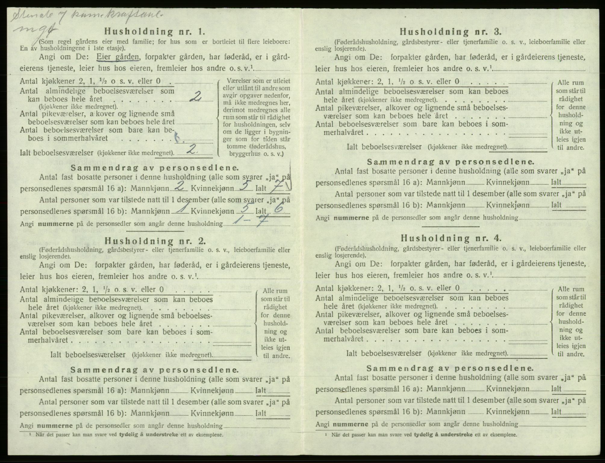 SAB, 1920 census for Samnanger, 1920, p. 509