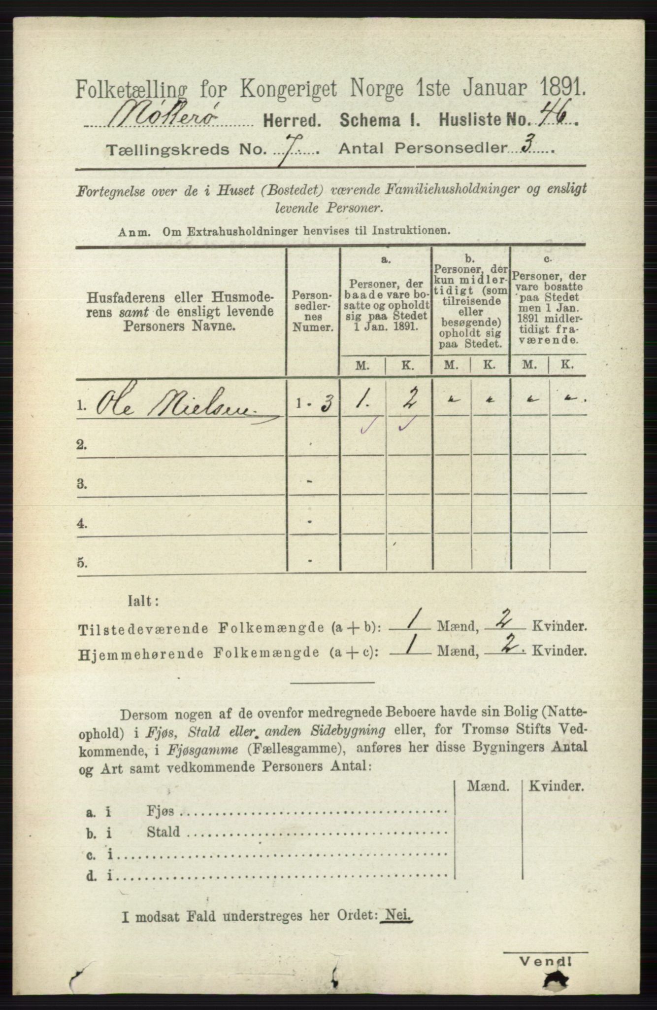 RA, 1891 census for 0722 Nøtterøy, 1891, p. 3468