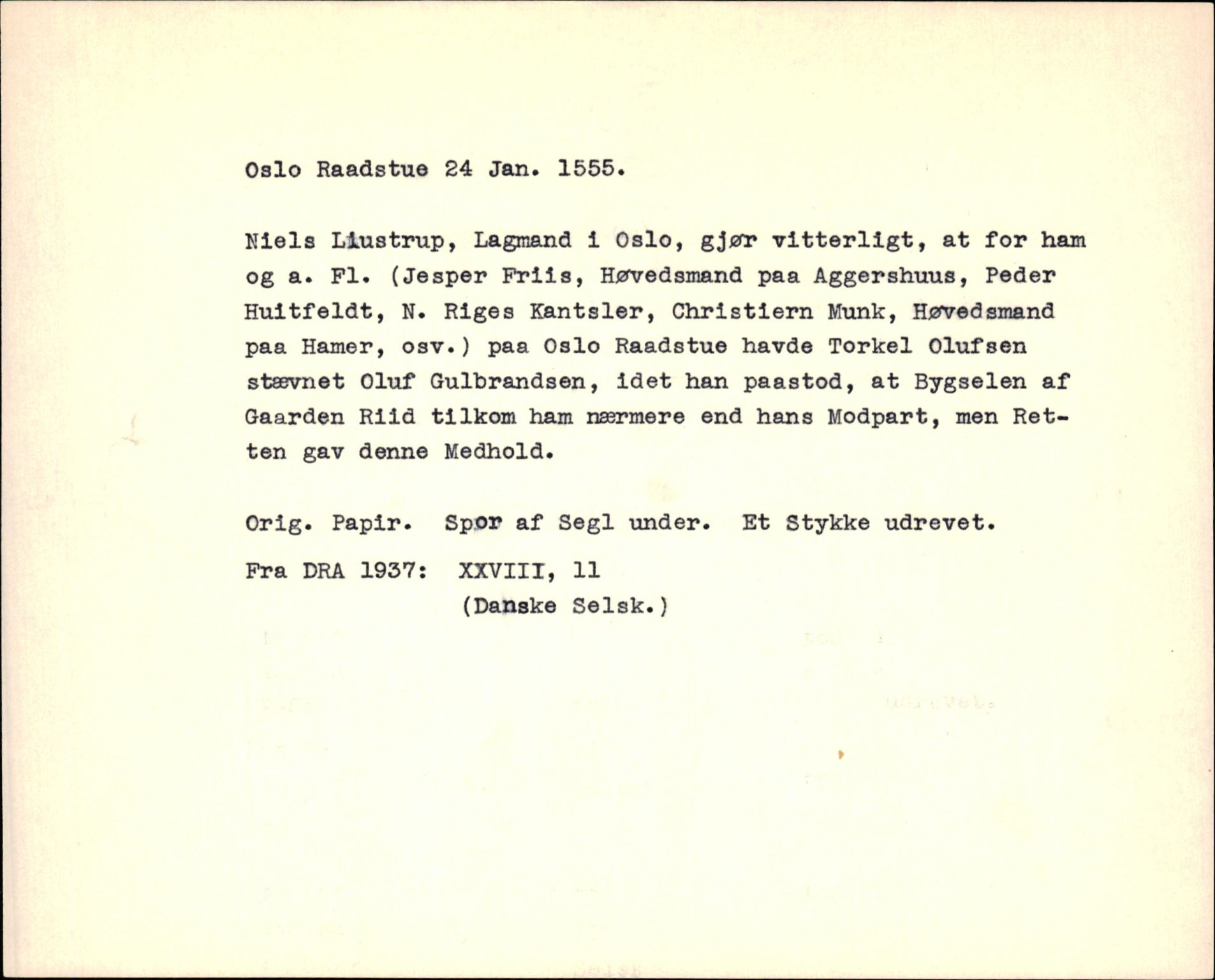 Riksarkivets diplomsamling, AV/RA-EA-5965/F35/F35f/L0003: Regestsedler: Diplomer fra DRA 1937 og 1996, p. 679