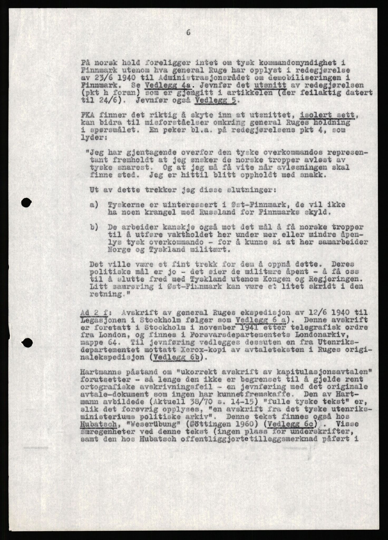 Forsvaret, Forsvarets krigshistoriske avdeling, RA/RAFA-2017/Y/Yf/L0199: II-C-11-2101  -  Kapitulasjonen i 1940, 1940-1971, p. 337