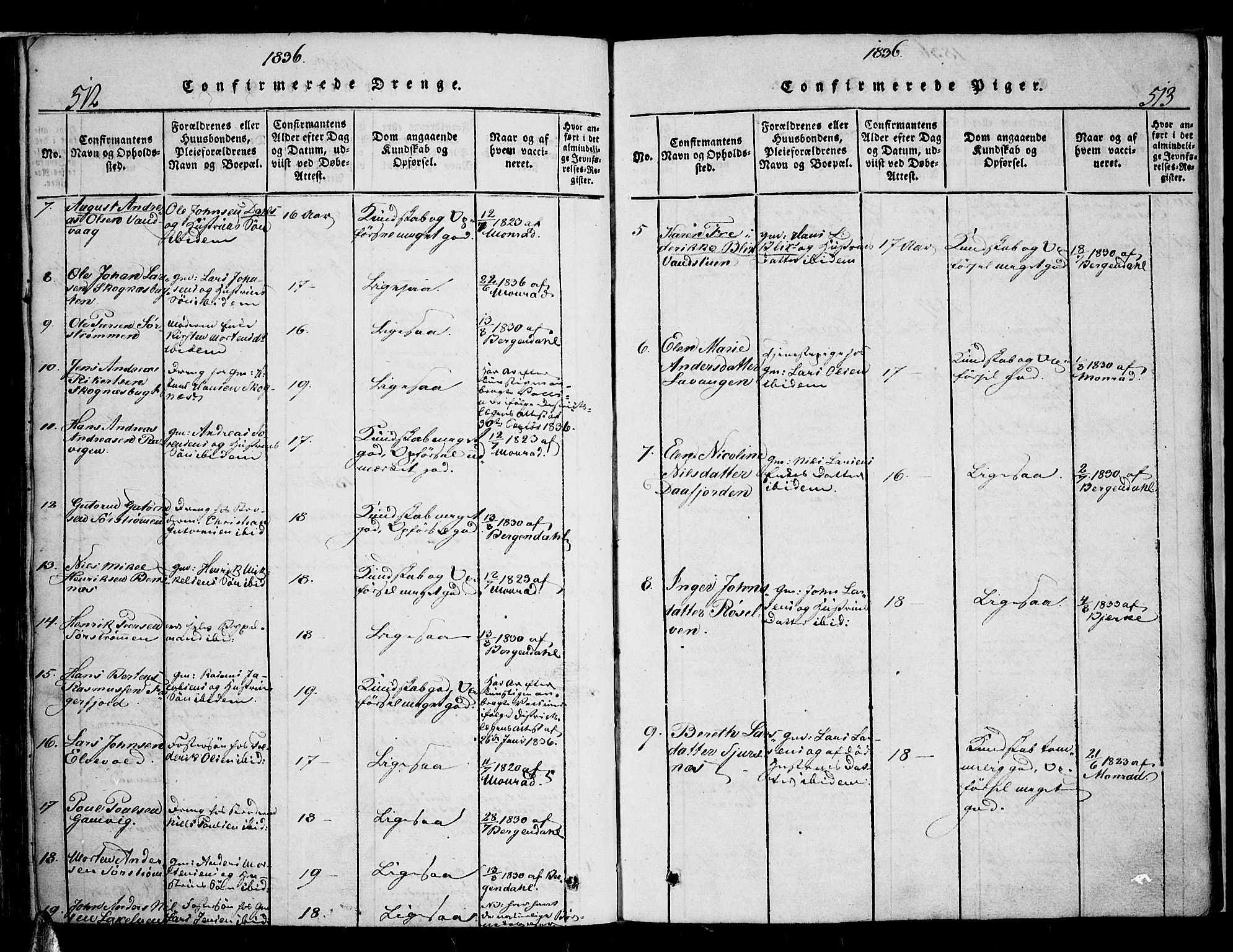 Karlsøy sokneprestembete, SATØ/S-1299/H/Ha/Haa/L0002kirke: Parish register (official) no. 2, 1823-1842, p. 512-513