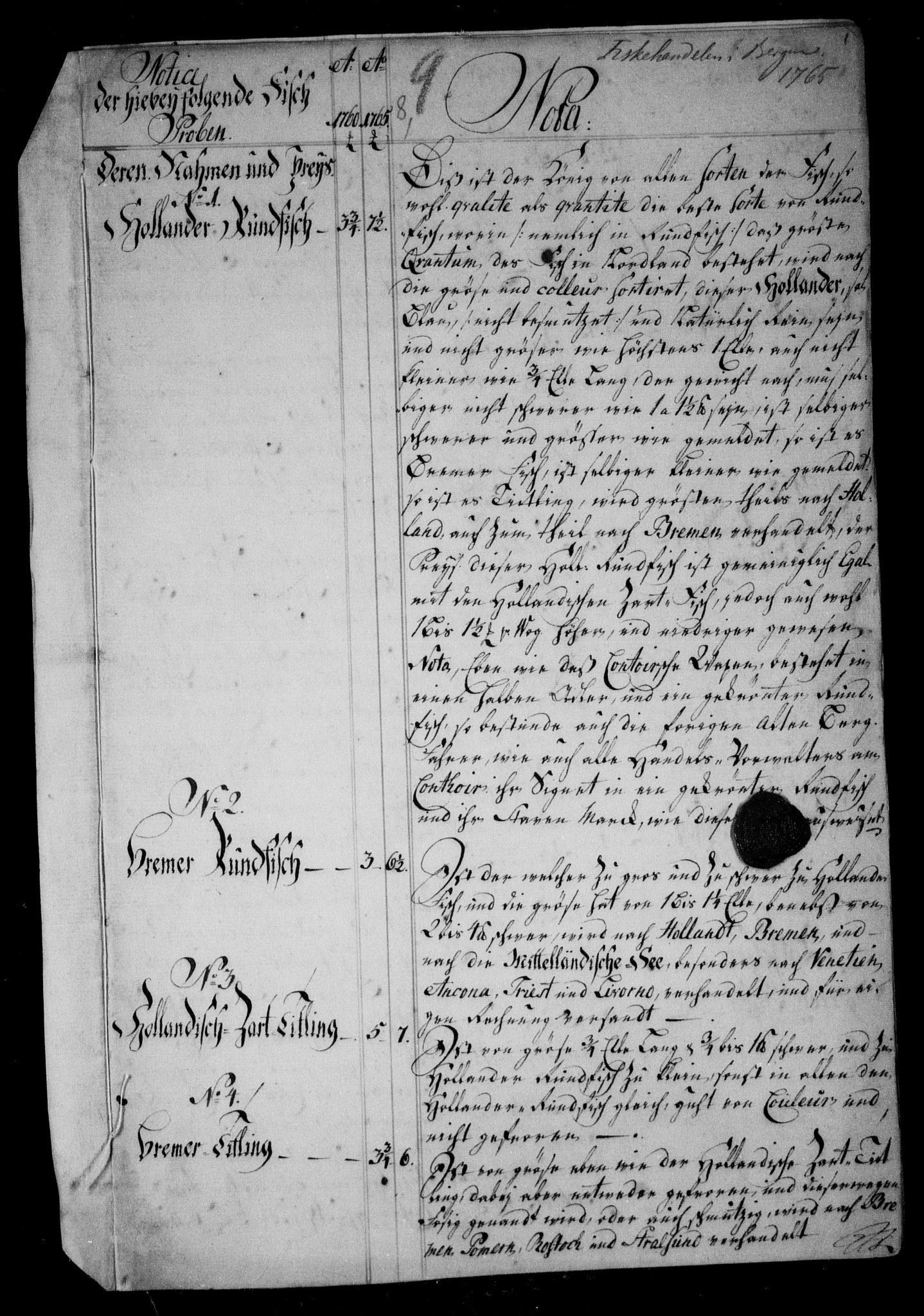 Danske Kanselli, Skapsaker, RA/EA-4061/F/L0047: Skap 11, pakke 100 II-100 IV, 1765-1766, p. 344
