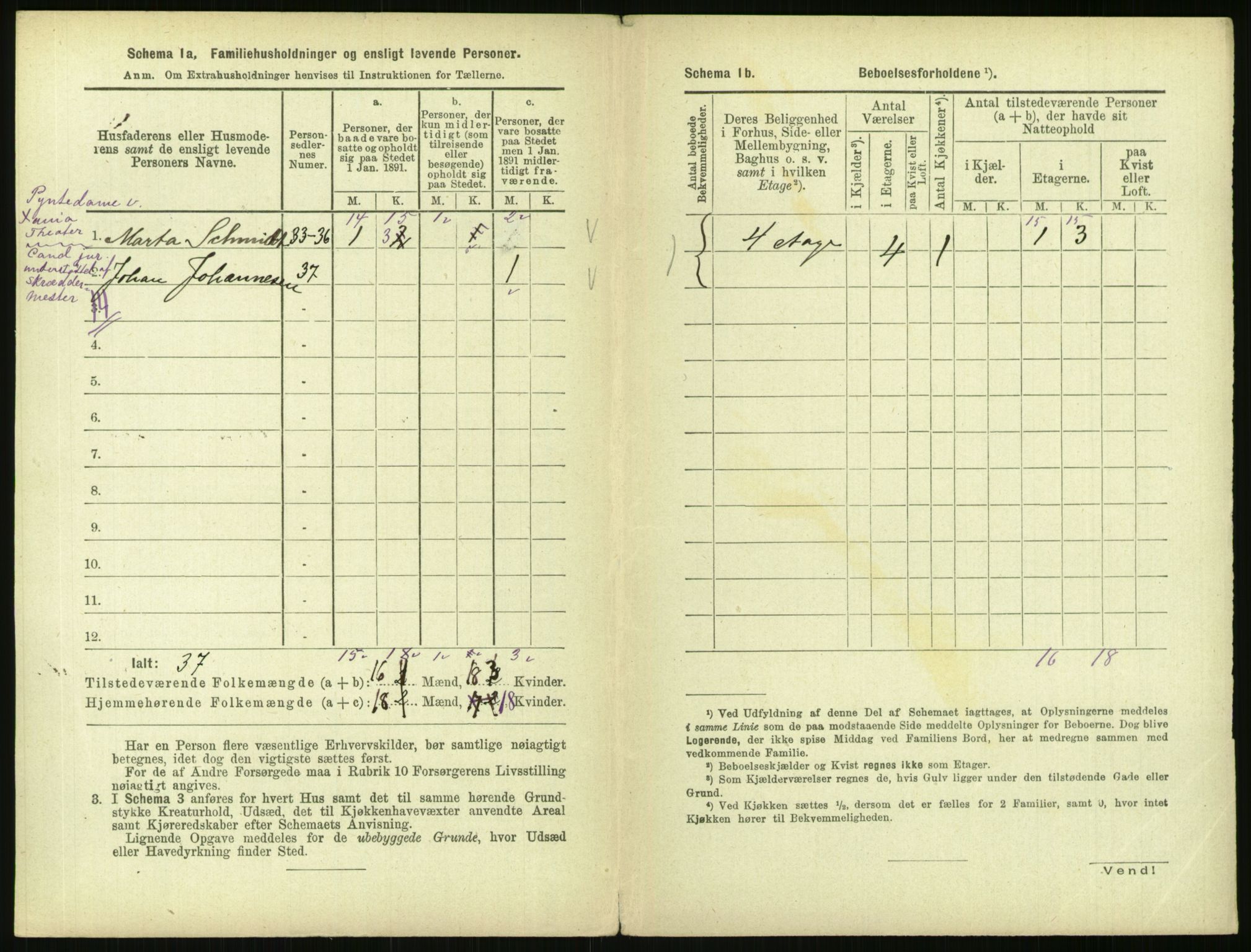 RA, 1891 census for 0301 Kristiania, 1891, p. 15897