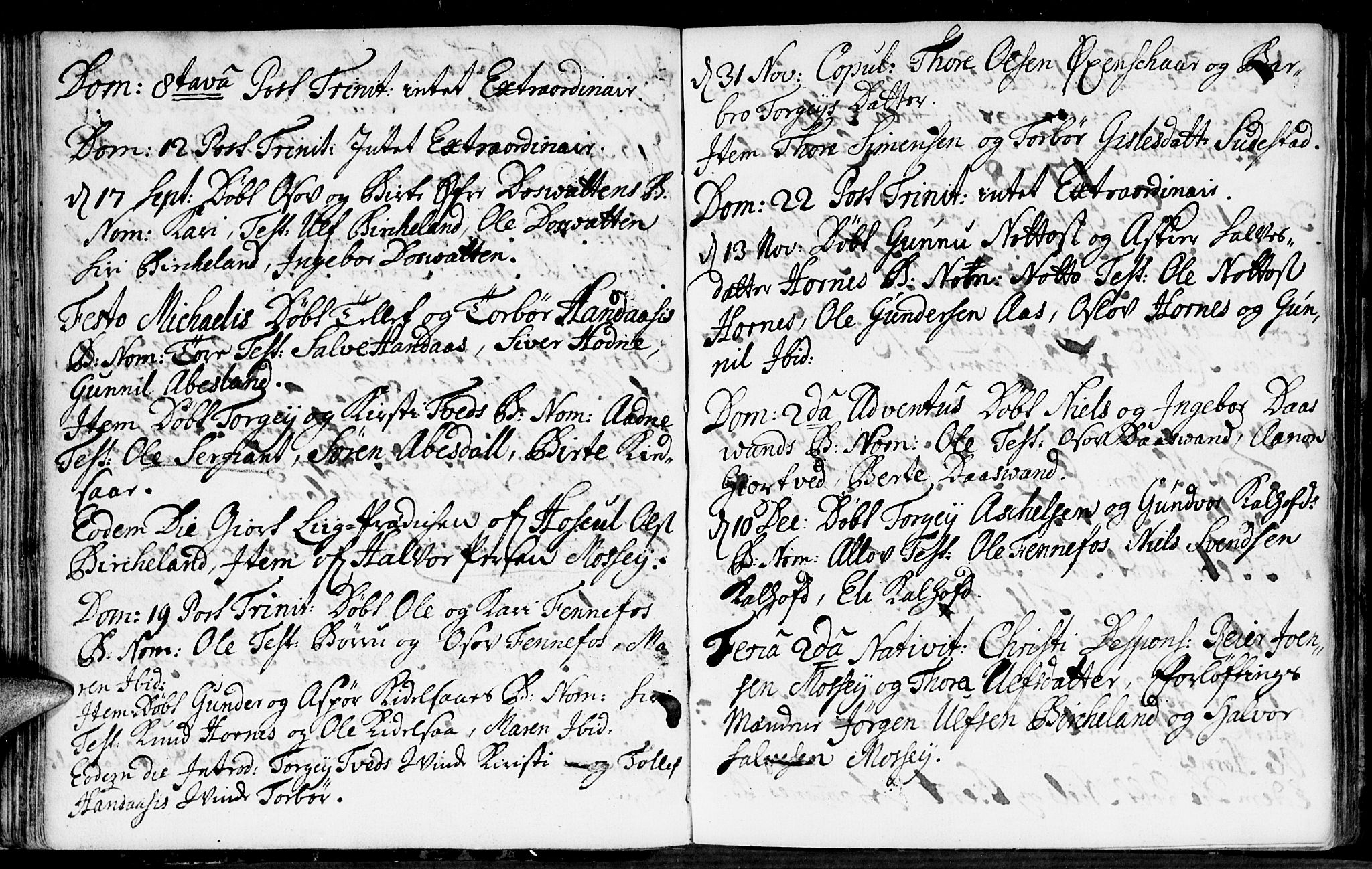 Evje sokneprestkontor, AV/SAK-1111-0008/F/Fa/Fab/L0001: Parish register (official) no. A 1, 1704-1764, p. 82-83