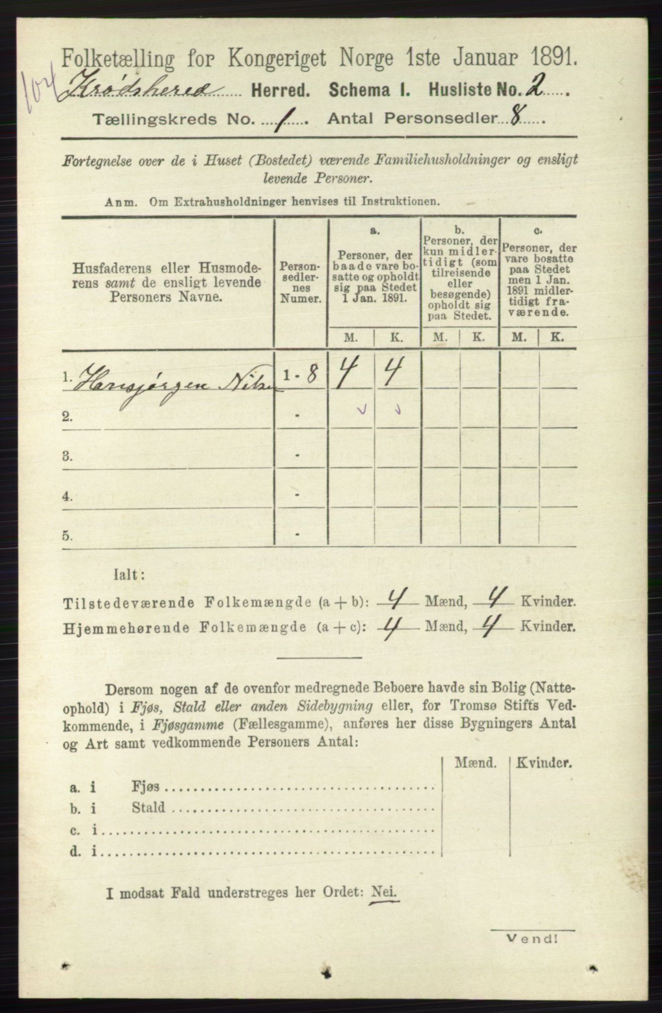 RA, 1891 census for 0621 Sigdal, 1891, p. 4921