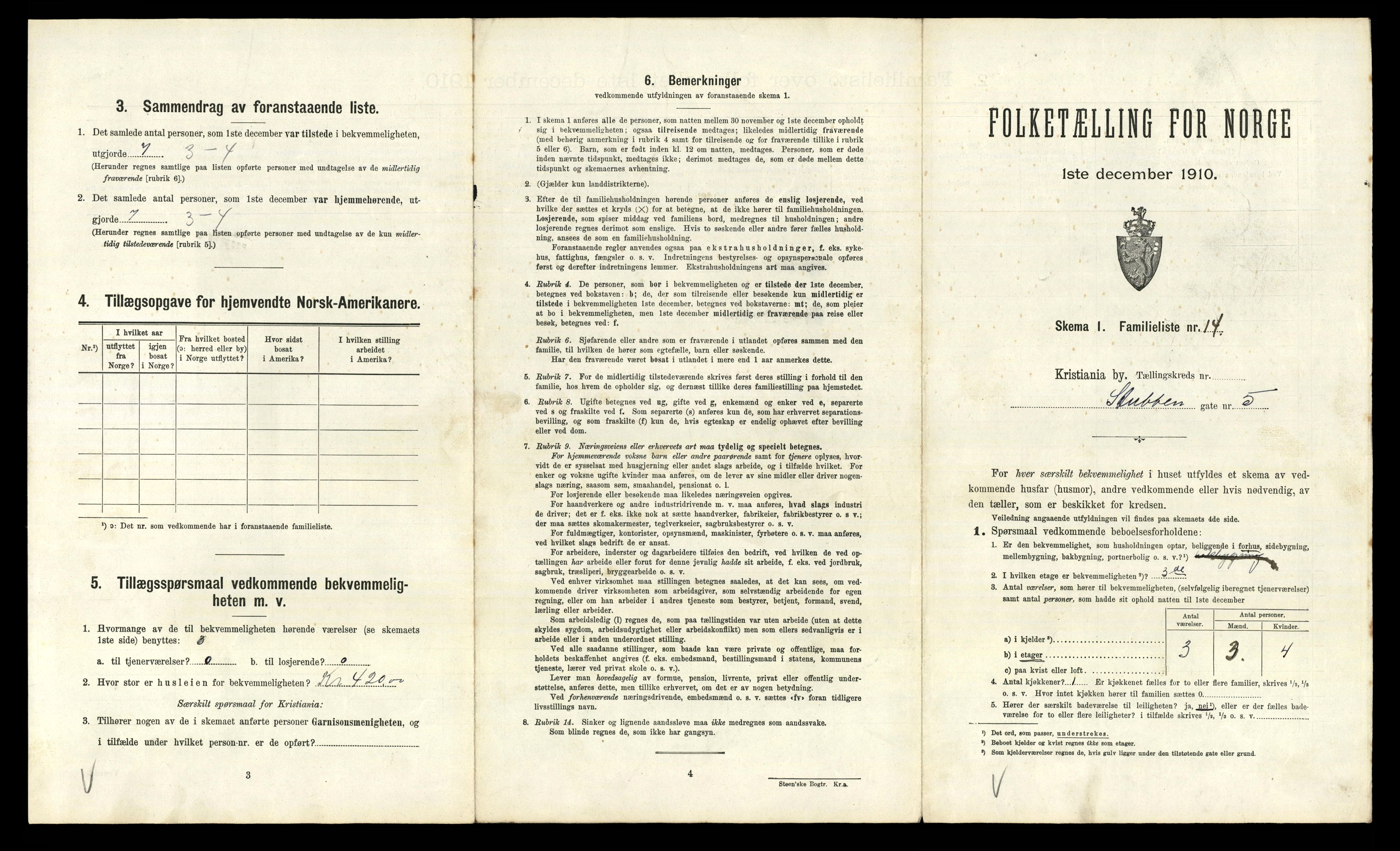 RA, 1910 census for Kristiania, 1910, p. 100357