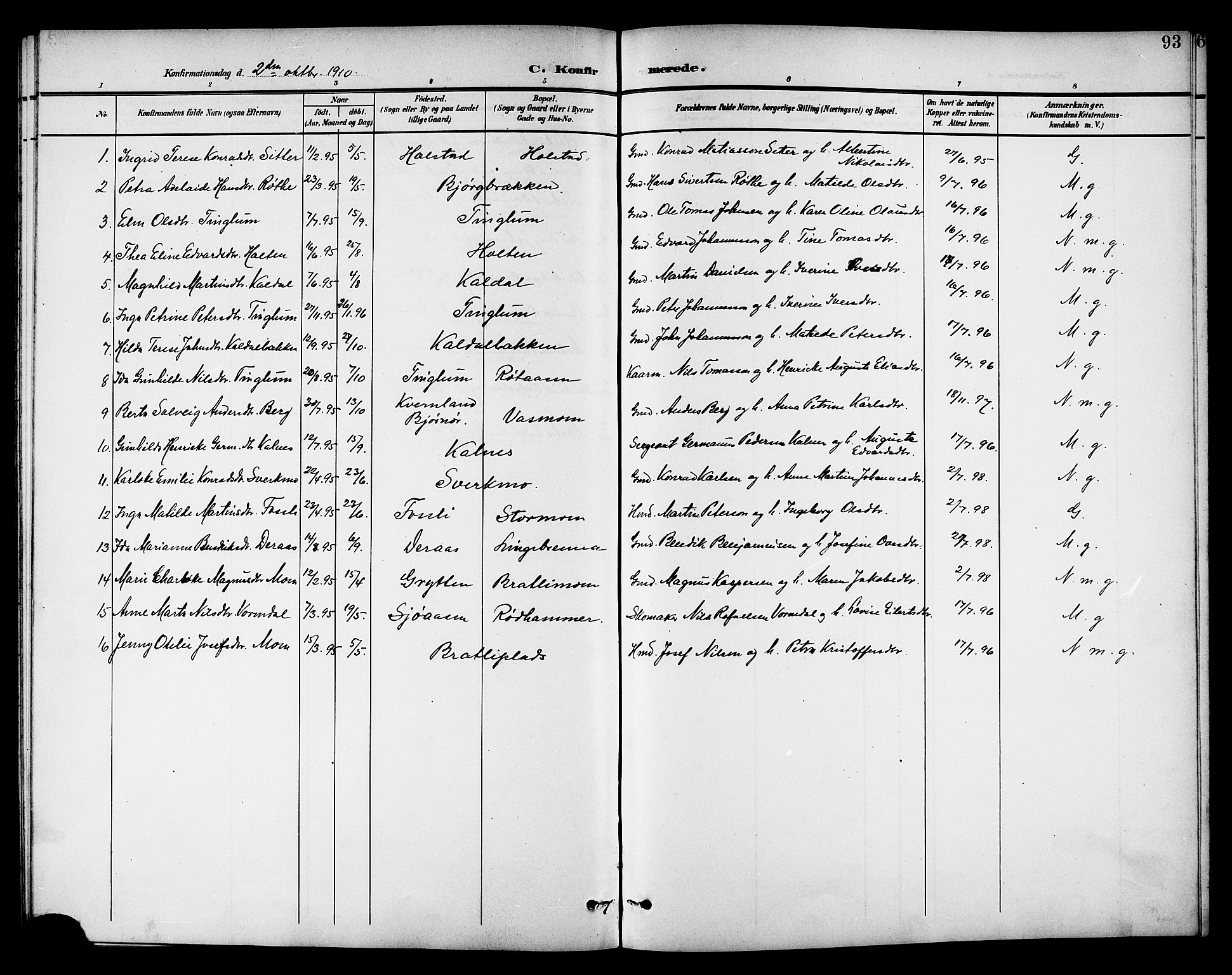 Ministerialprotokoller, klokkerbøker og fødselsregistre - Nord-Trøndelag, SAT/A-1458/742/L0412: Parish register (copy) no. 742C03, 1898-1910, p. 93