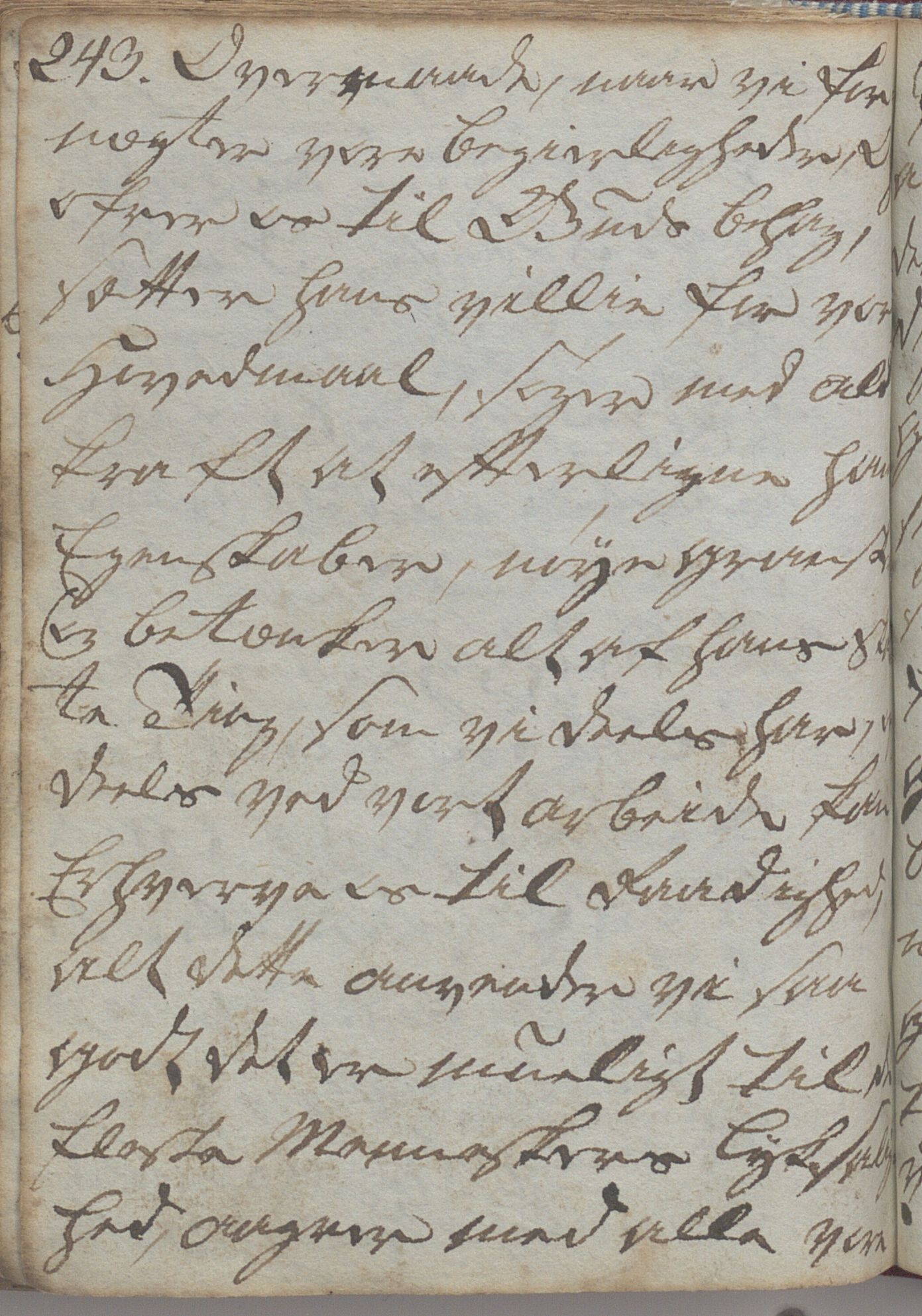 Heggtveitsamlingen, TMF/A-1007/H/L0047/0005: Kopibøker, brev etc.  / "MF I"(Kopibok frå Heggtveits samling), 1800-1823, p. 243