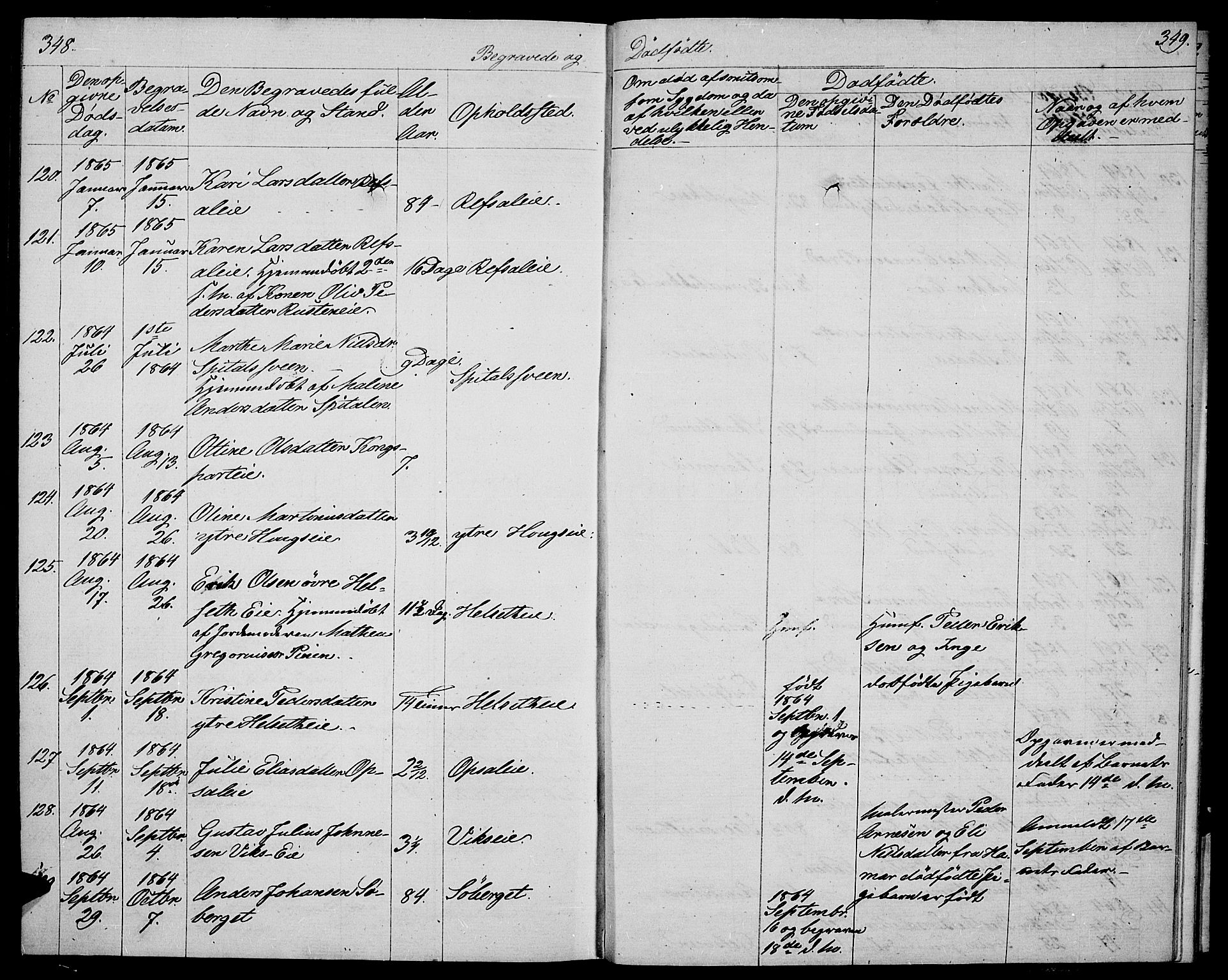 Stange prestekontor, AV/SAH-PREST-002/L/L0004: Parish register (copy) no. 4, 1861-1869, p. 348-349