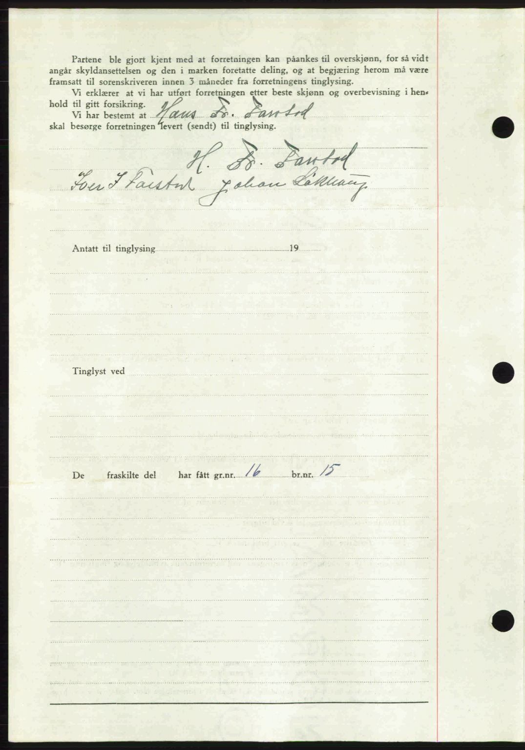 Romsdal sorenskriveri, AV/SAT-A-4149/1/2/2C: Mortgage book no. A26, 1948-1948, Diary no: : 1900/1948